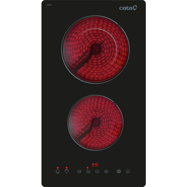 EAN 8422248109444 - CATA TD 3002 BK Negro Integrado 29 cm Cerámico 2 zona(s) imagen 1