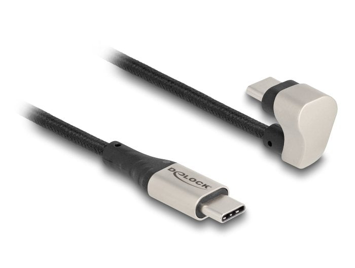 Delock Usb 2.0 Cable Usb Tipo-C Macho A Macho 180° Angular 2 M Pd 60 W
