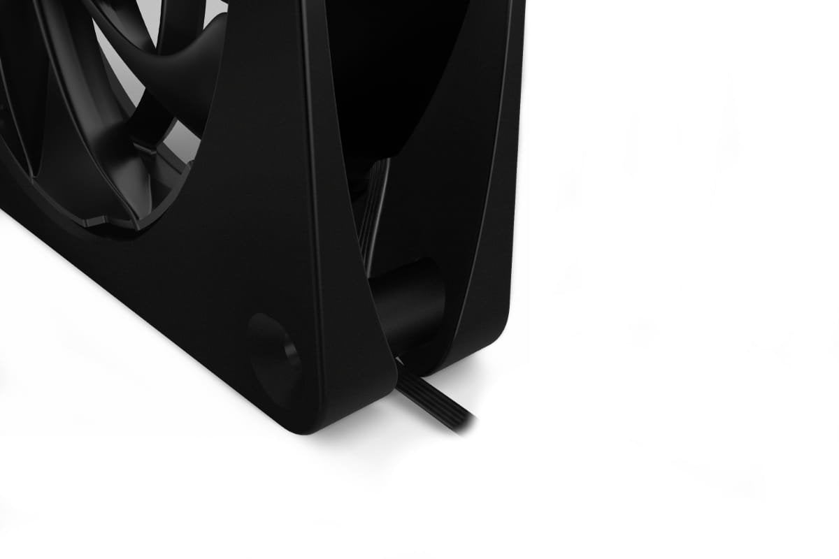 Alphacool Apex Stealth Metal 120mm Lüfter 2000rpm, Ventilador Negro