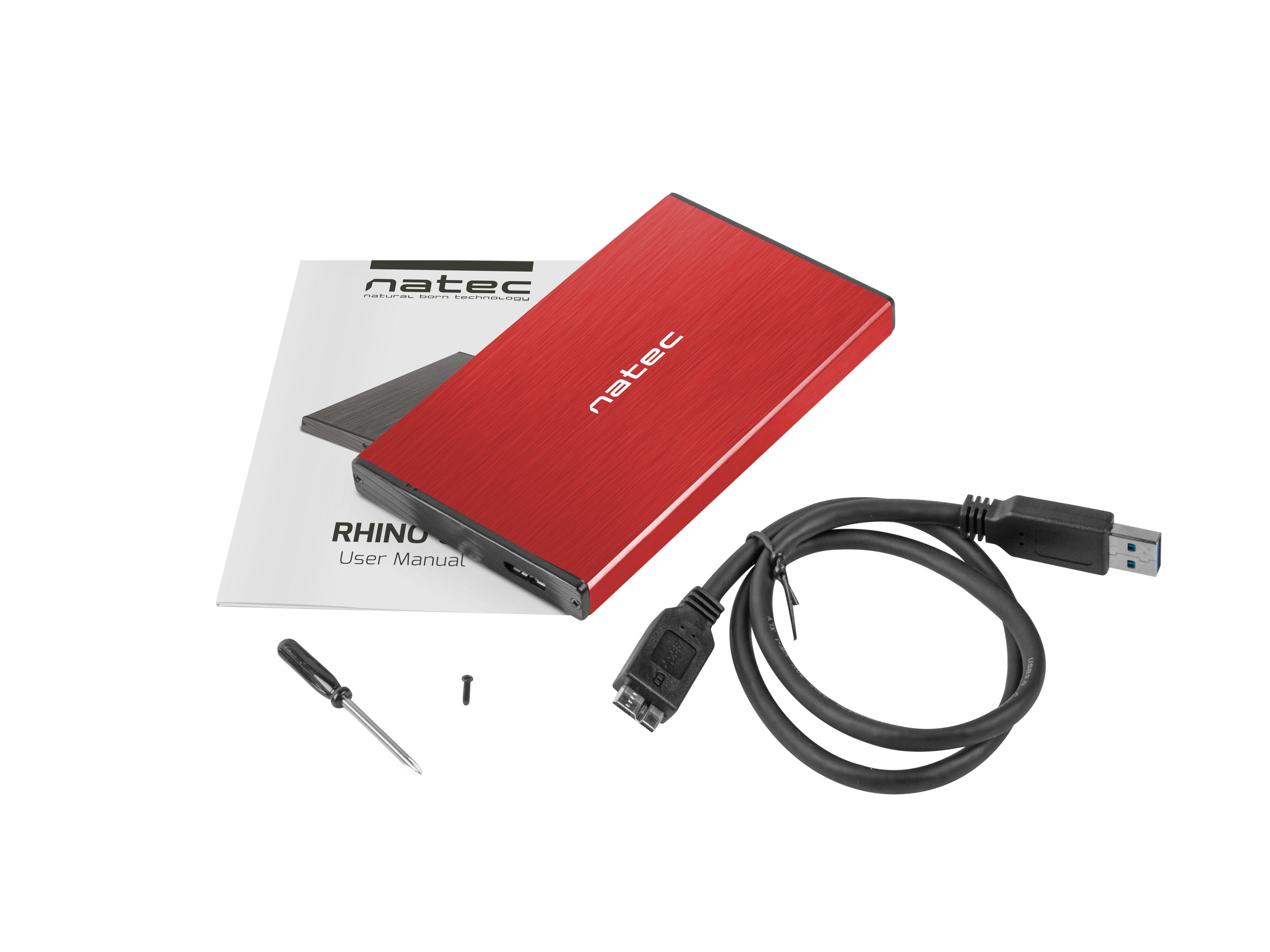 EAN 5901969412505 - NATEC Rhino GO Carcasa de disco duro/SSD Rojo 2.5" imagen 6