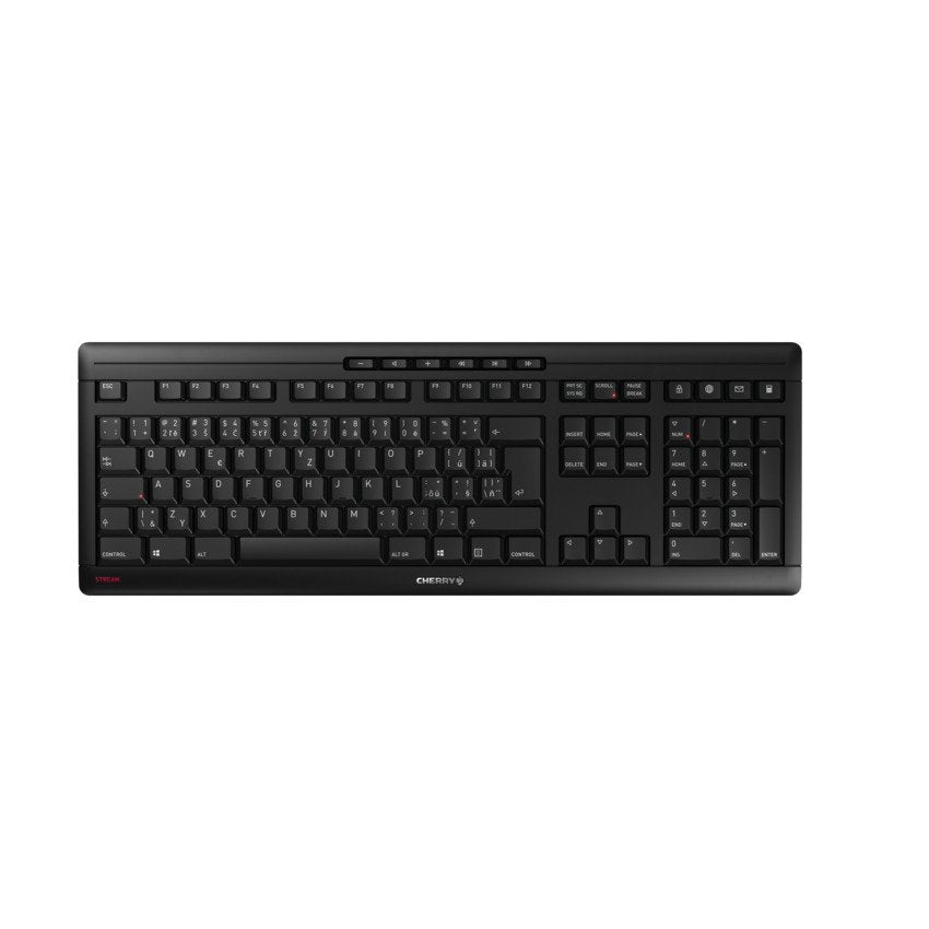 EAN 4025112096952 - CHERRY Stream Wireless teclado Universal RF inalámbrica + USB QWERTZ Checa Negro imagen 1