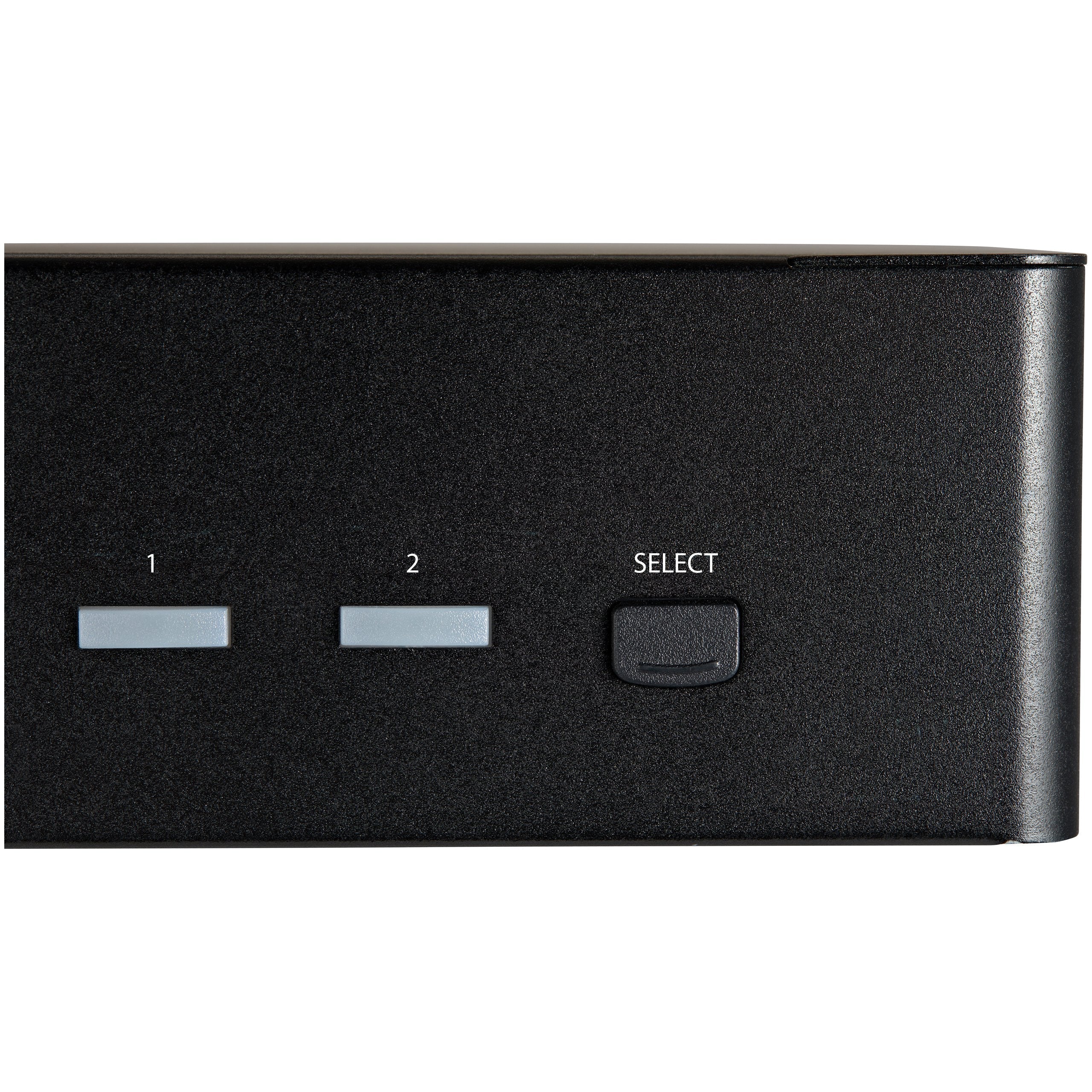 Startech Switch Kvm 2 Puertos Hdmi 2.0 4k Para 2 Monitores - Vídeo De 4k Y 60hz Ultra Hd - Hdr