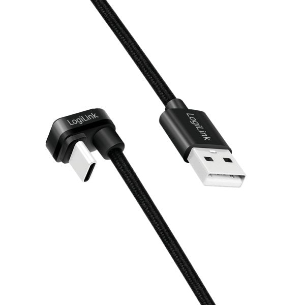 Cable De  2,0m Usb 2.0 0,48 Gbps  Pd60w Usb C Macho A Usb-A Macho Negro Conector C 180º