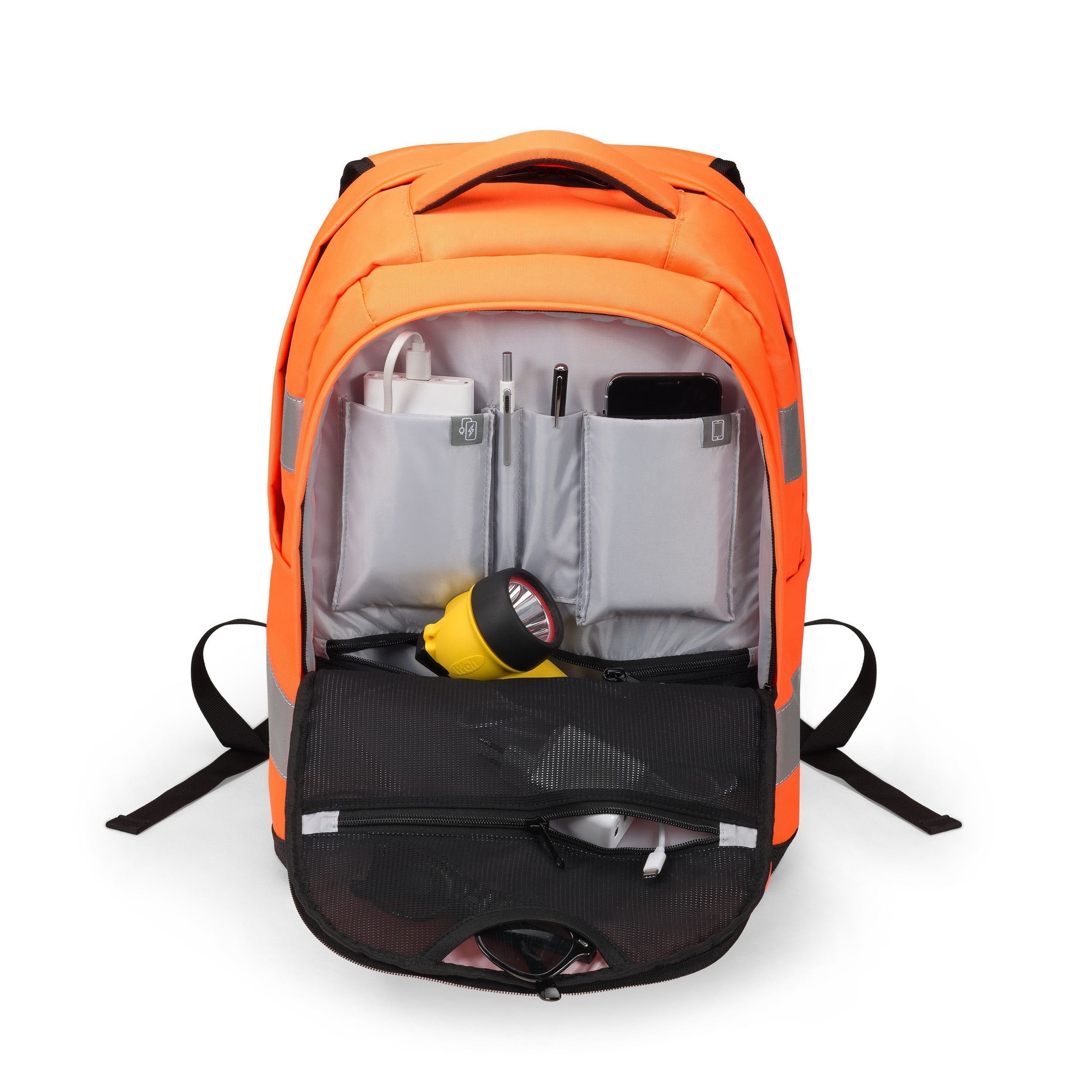 Dicota Backpack Hi-Vis 25 Litre Naranja