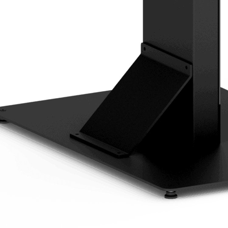 Hi-Nd Floorstand Glass Universal 49"- 65" - Instalación - Para Lcd-Display - Metal - Negro, Ral 9005 - Tamaño De Pantalla: 124.5-165.1 Cm (49"-65")