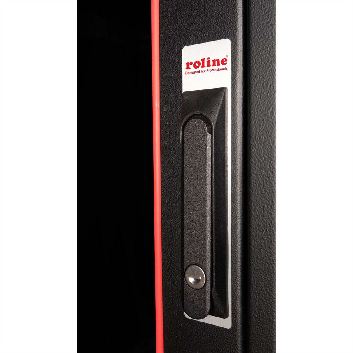 Roline 19-Zoll Netzwerkschrank Pro 22 He, 600x800 Bxt Glastr Schwarz
