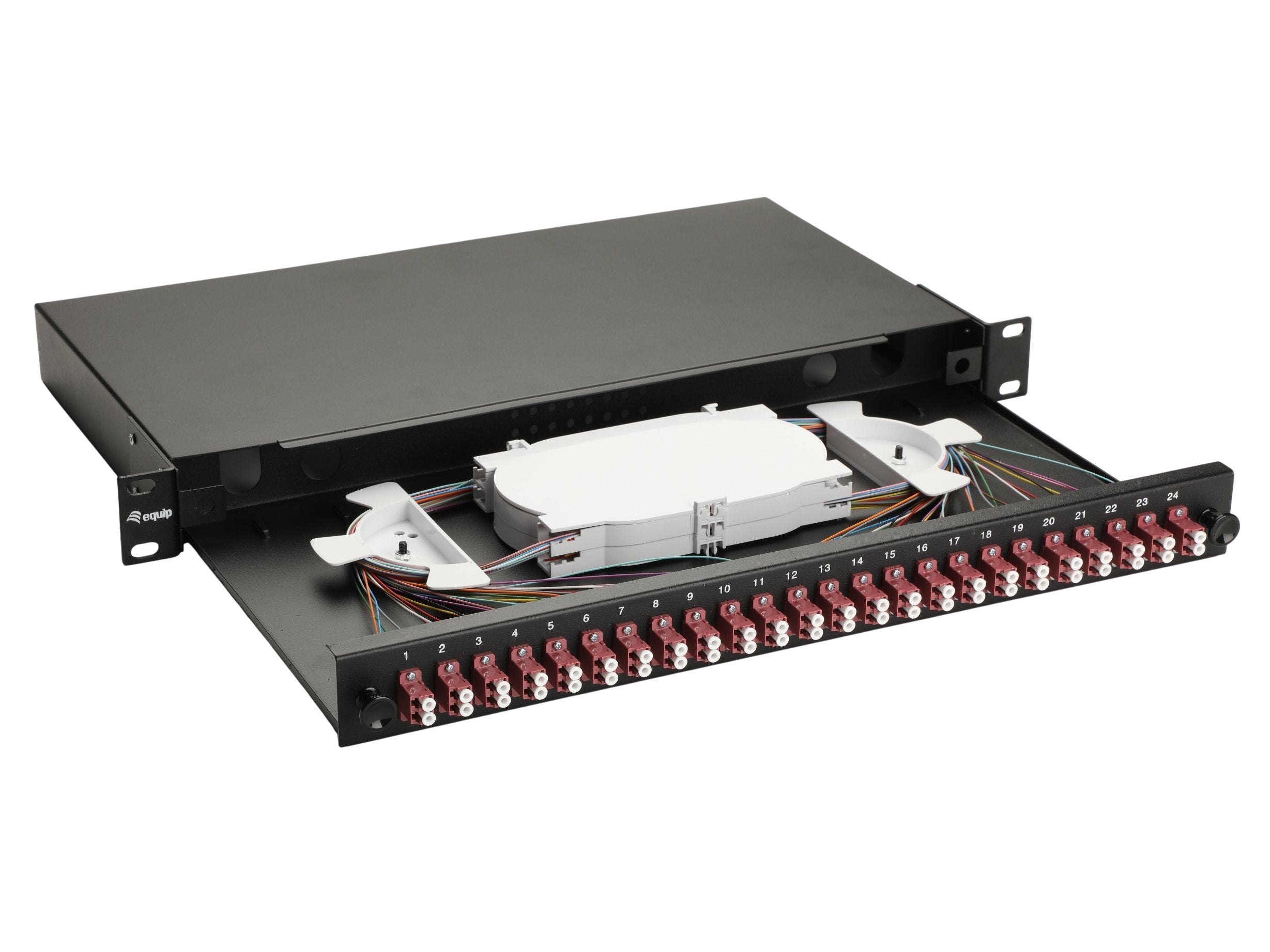 Equip Lwl-Spleisskamen 24-Port Lc-Duplex Om4 1u Komplett Sw