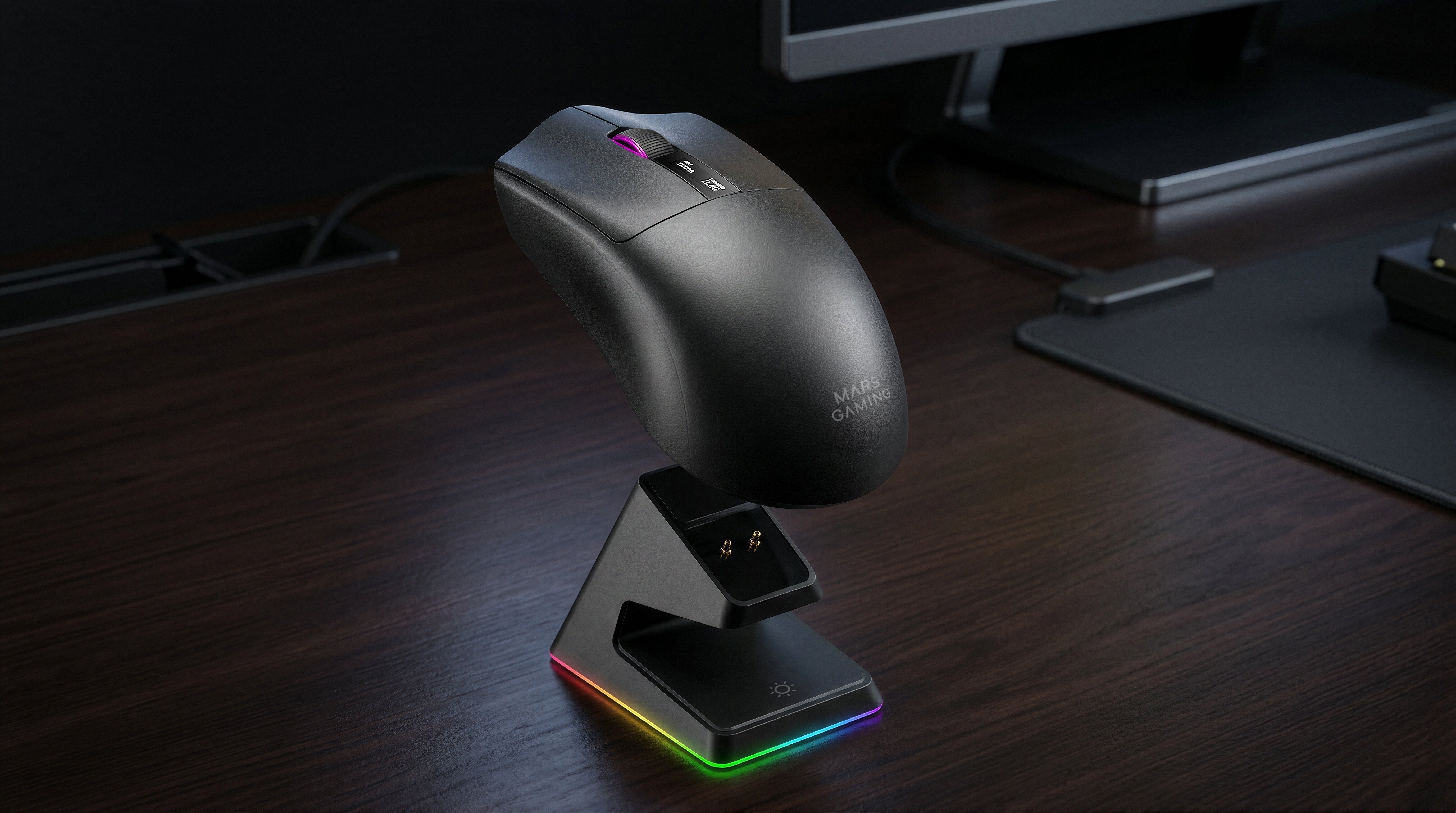 Raton Optico Wireless Mmwelite Negro Mars Gaming