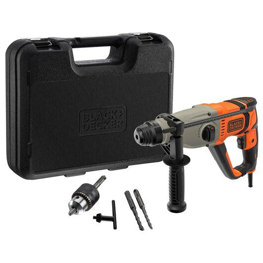Martillo Black+Decker Behs02k-Qs, Perforador Negro/Naranja