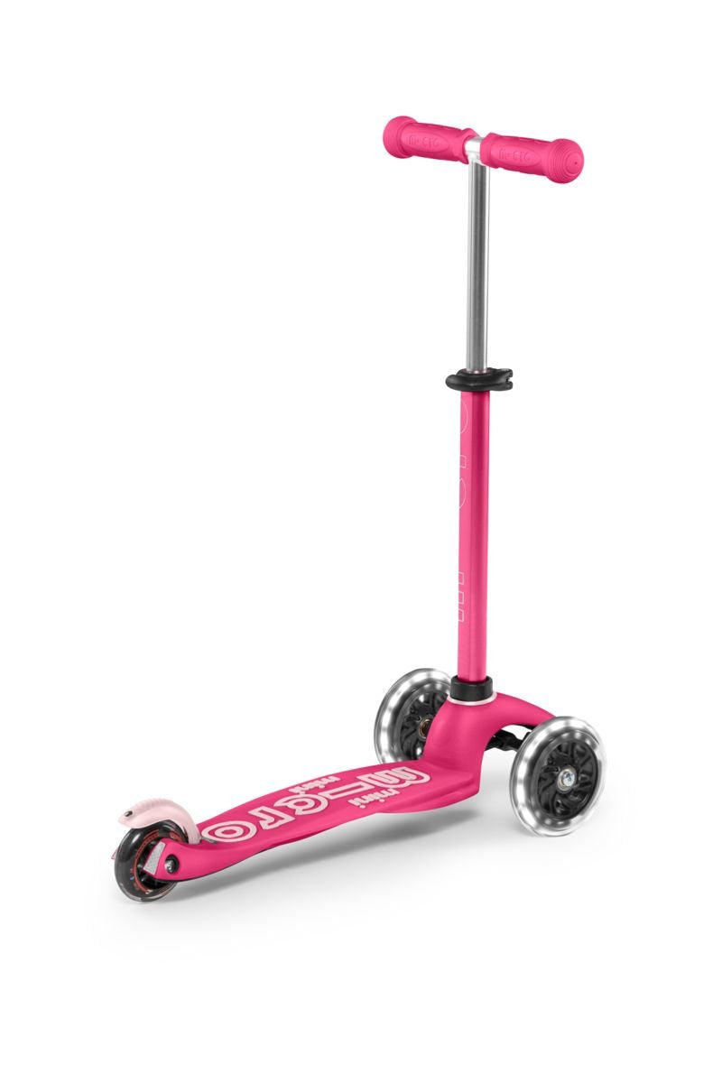 Patinete Micro Mini 3 En 1 Deluxe Plus Led Rosa