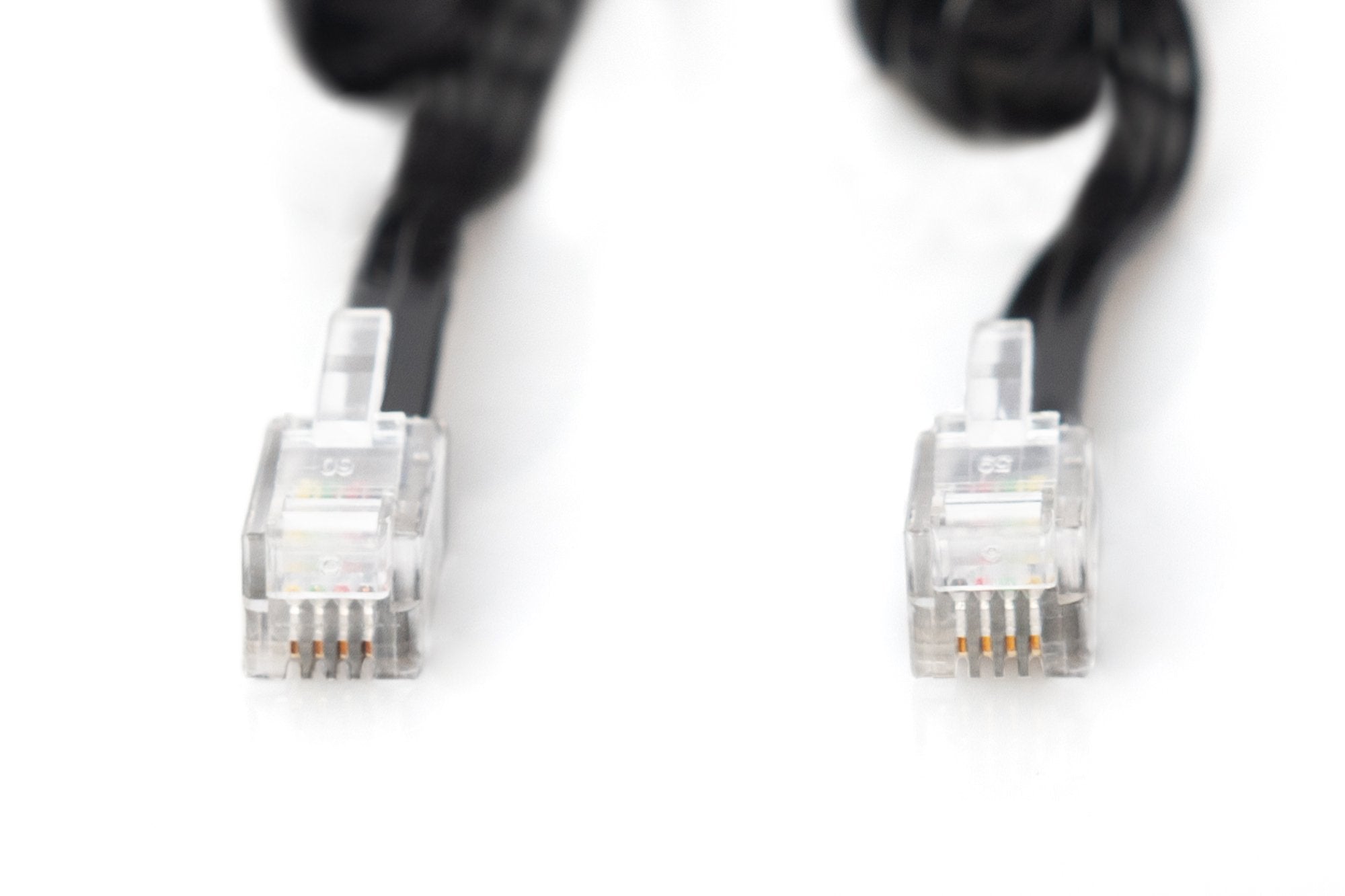 EAN 4016032246183 - Digitus AK-460101-020-S cable telefónico 2 m Negro imagen 2