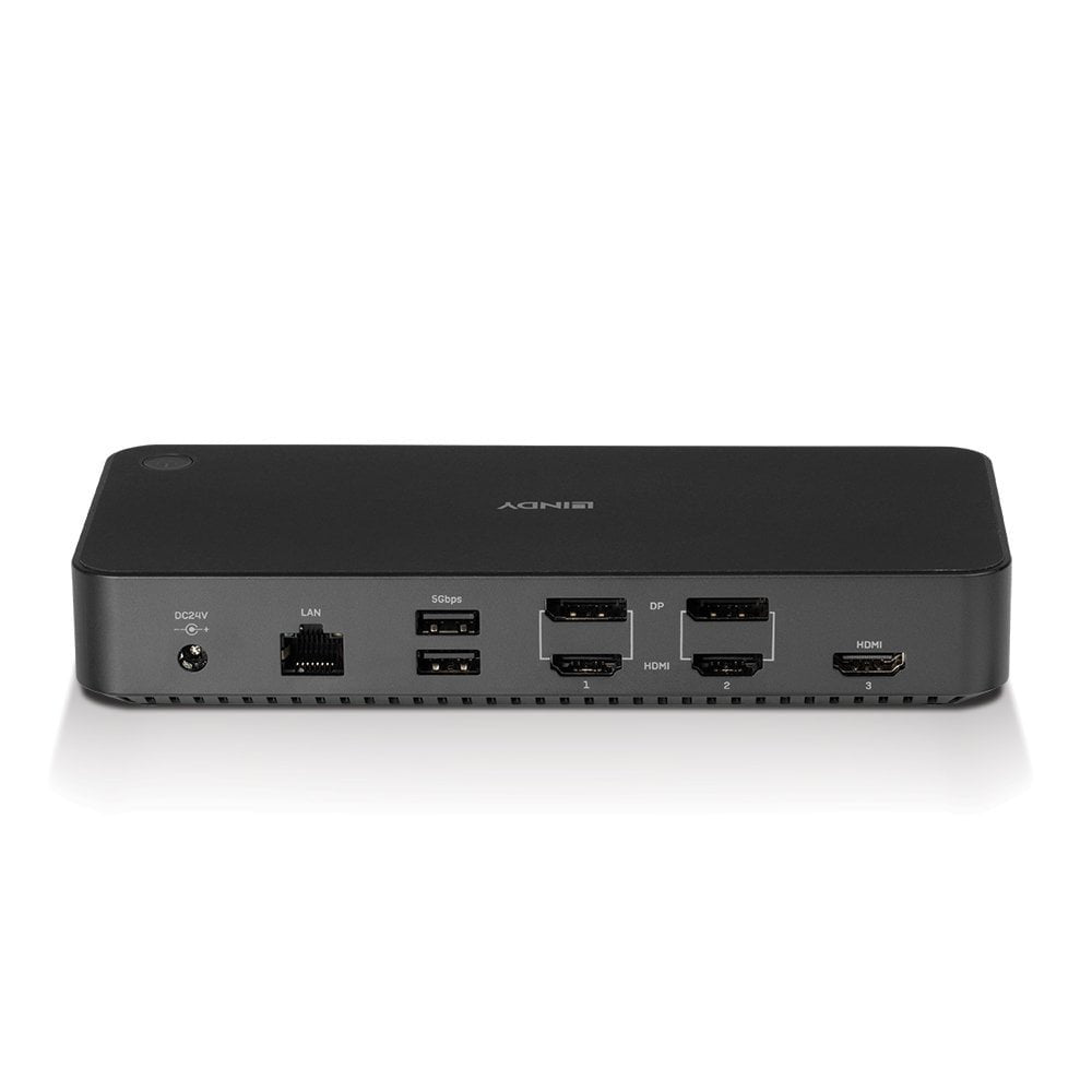Lindy Dst-Pro Universal Acoplamiento Usb 3.2 Gen 2 (3.1 Gen 2) Type-C Negro