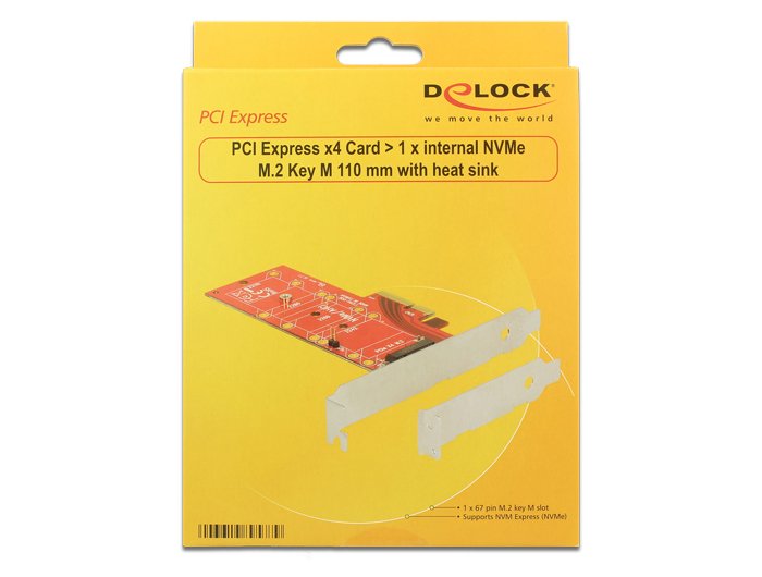 Delock Pcie> 1x M.2 110 Mm M. Cuerpo Frío, Controlador 89577