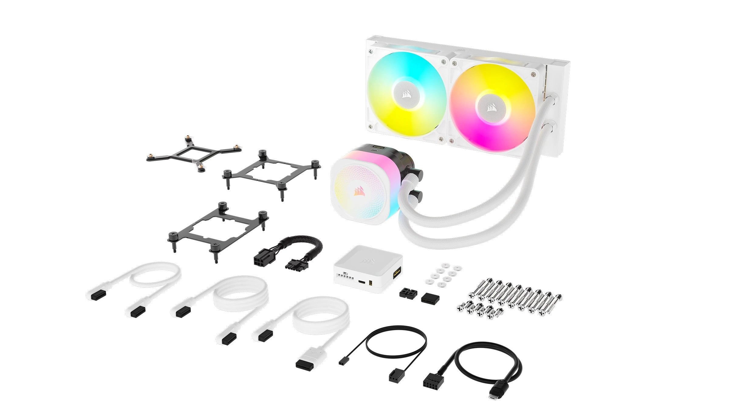 EAN 0840006685456 - Corsair iCUE LINK TITAN RX RGB Procesador Sistema de refrigeración líquida todo en uno 12 cm Blanco 1 pie imagen 5