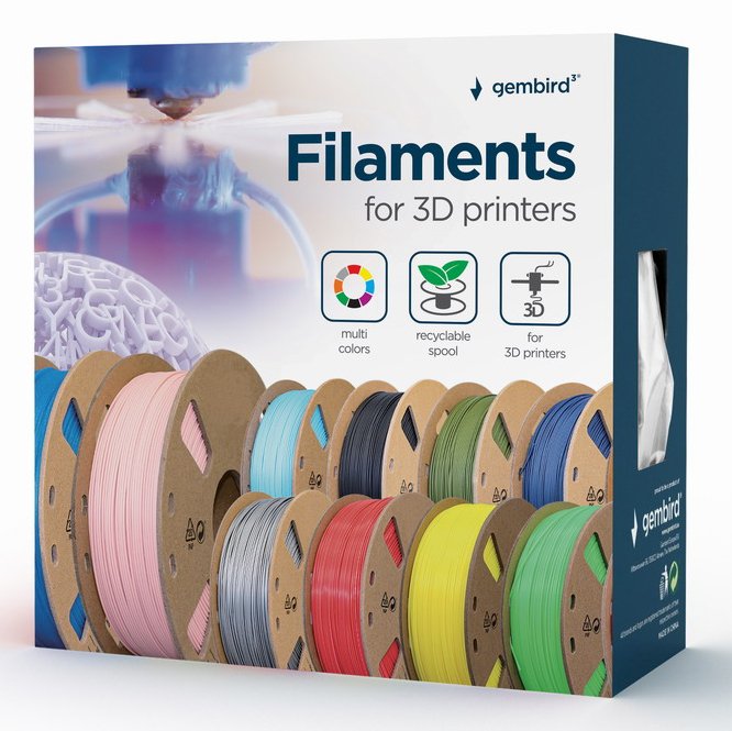 Gembird 3dp-Tpe1.75-01-B Filament Tpe Flexible Azul 1.75mm 1kg