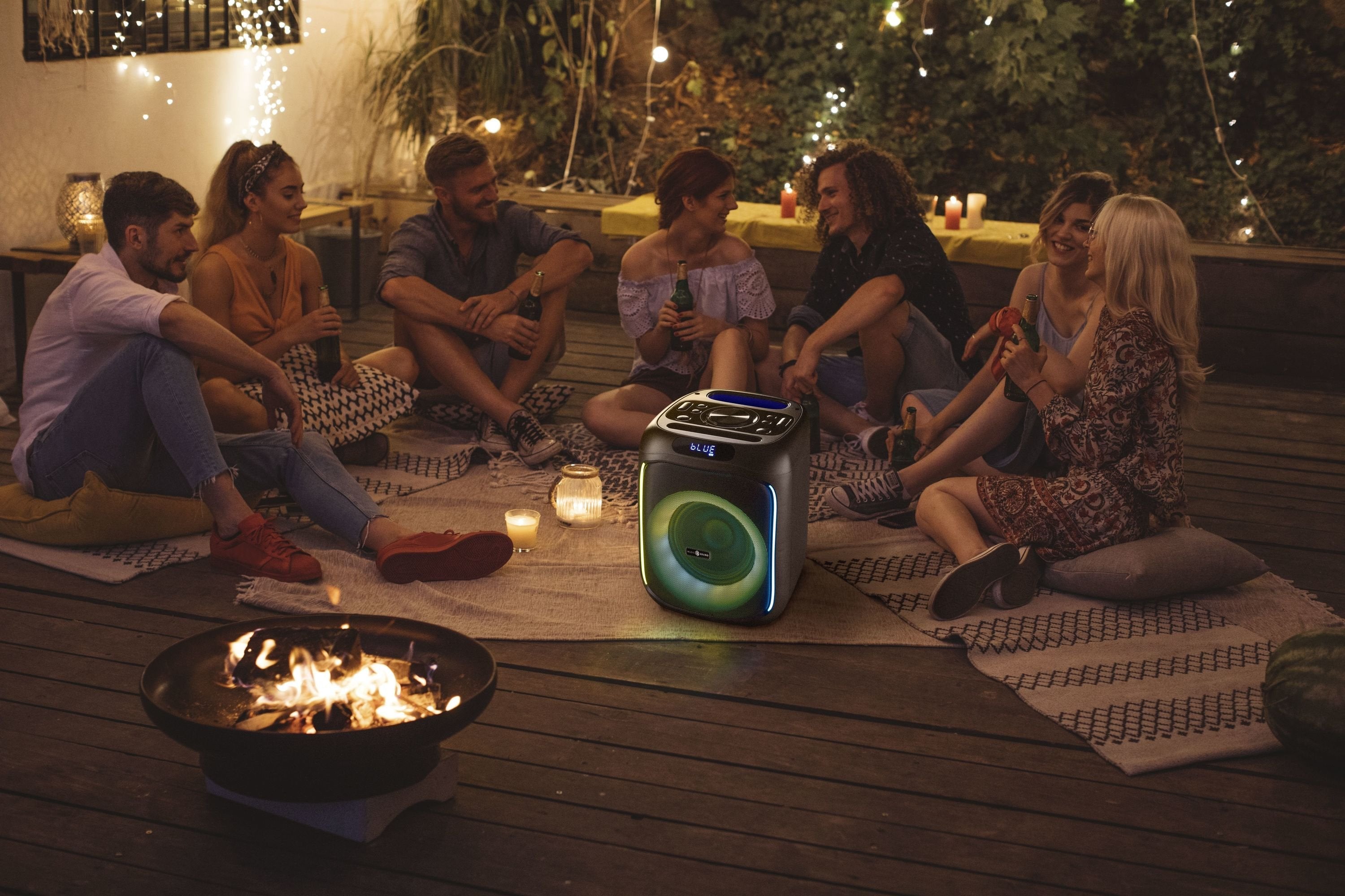 Altavoz  Music Sound 8018080479441 Para Fiestas Negro 40 W