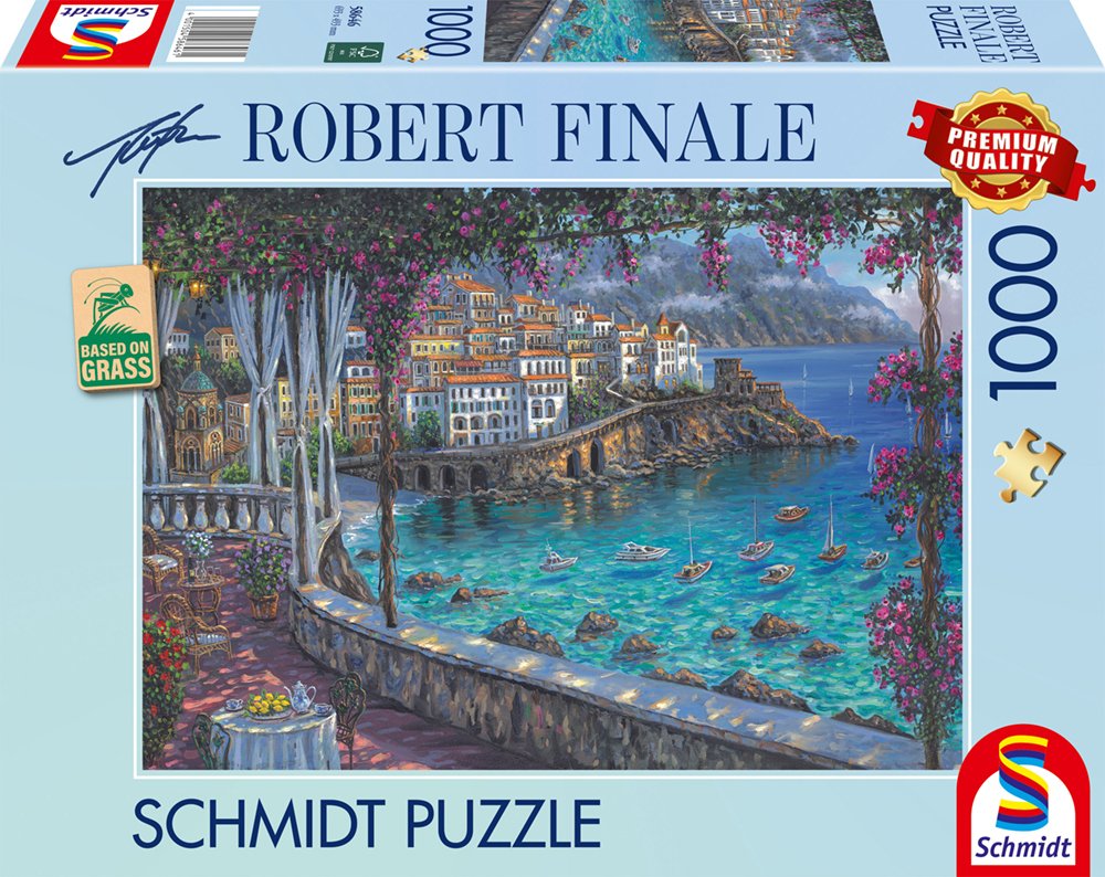 Schmidt Spiele Robert Finale: Costa De Amalfi, Rompecabezas De 1000 Piezas 58646