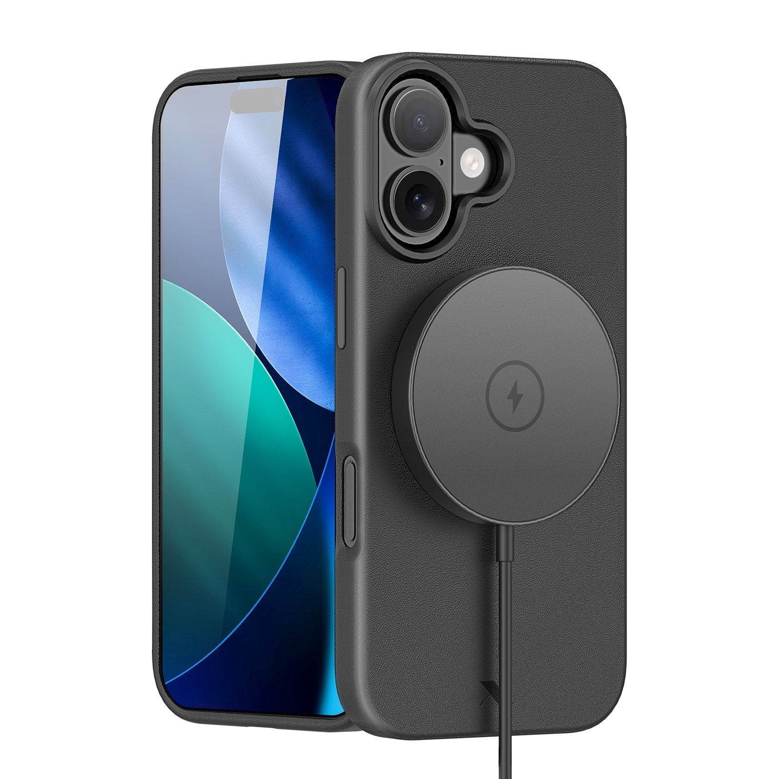 Nevox Styleshell Pro - Iphone 17 - Echt Leder - Kompatibel Con Magsafe Negro