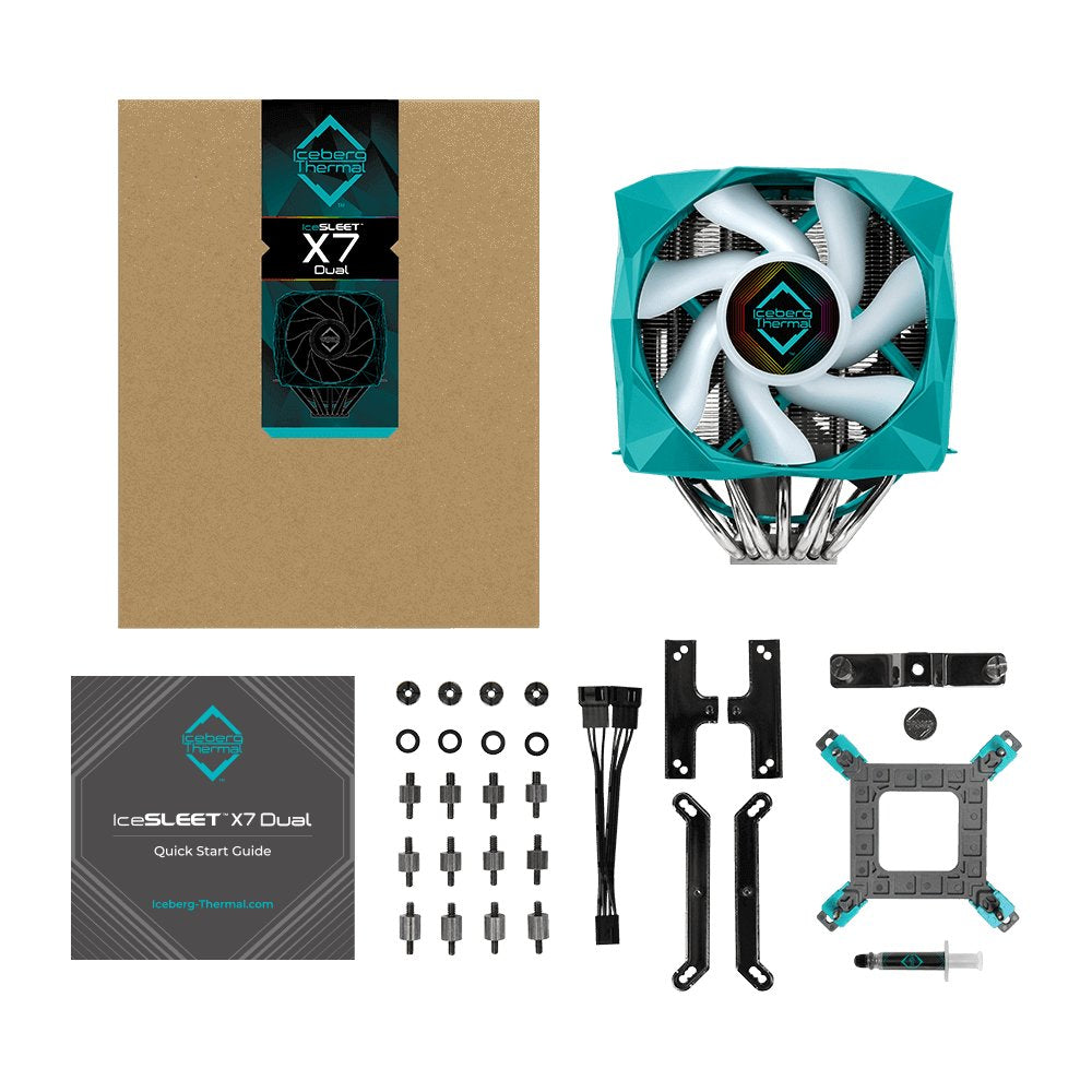 Disipador Iceberg Thermal Icesleet X7 Dual - Rgb - Am4/Intel