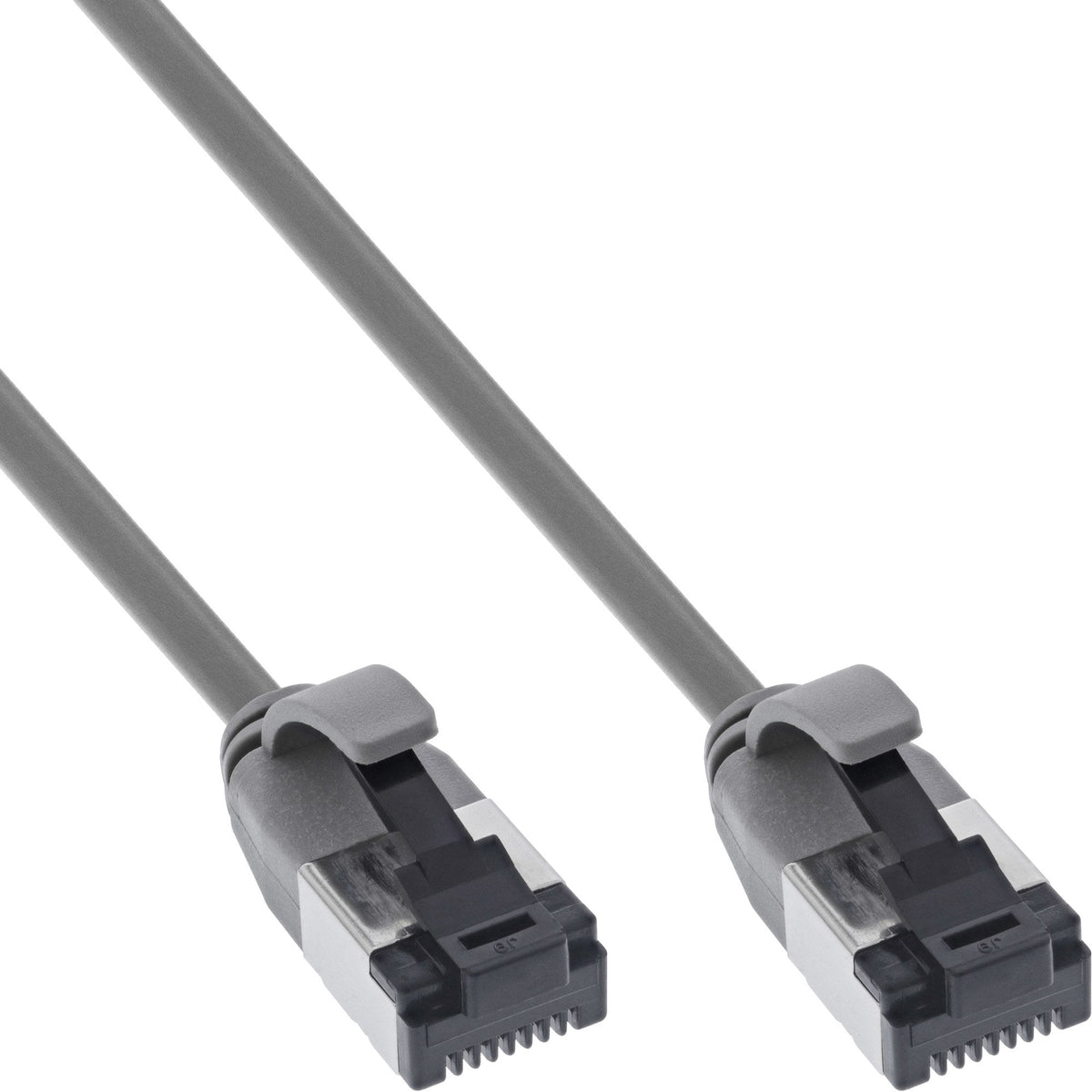 Inline® Cable De Red Slim, U/Ftp, Cat.8.1, Tpe Halogen-Free, Gris 0.5m