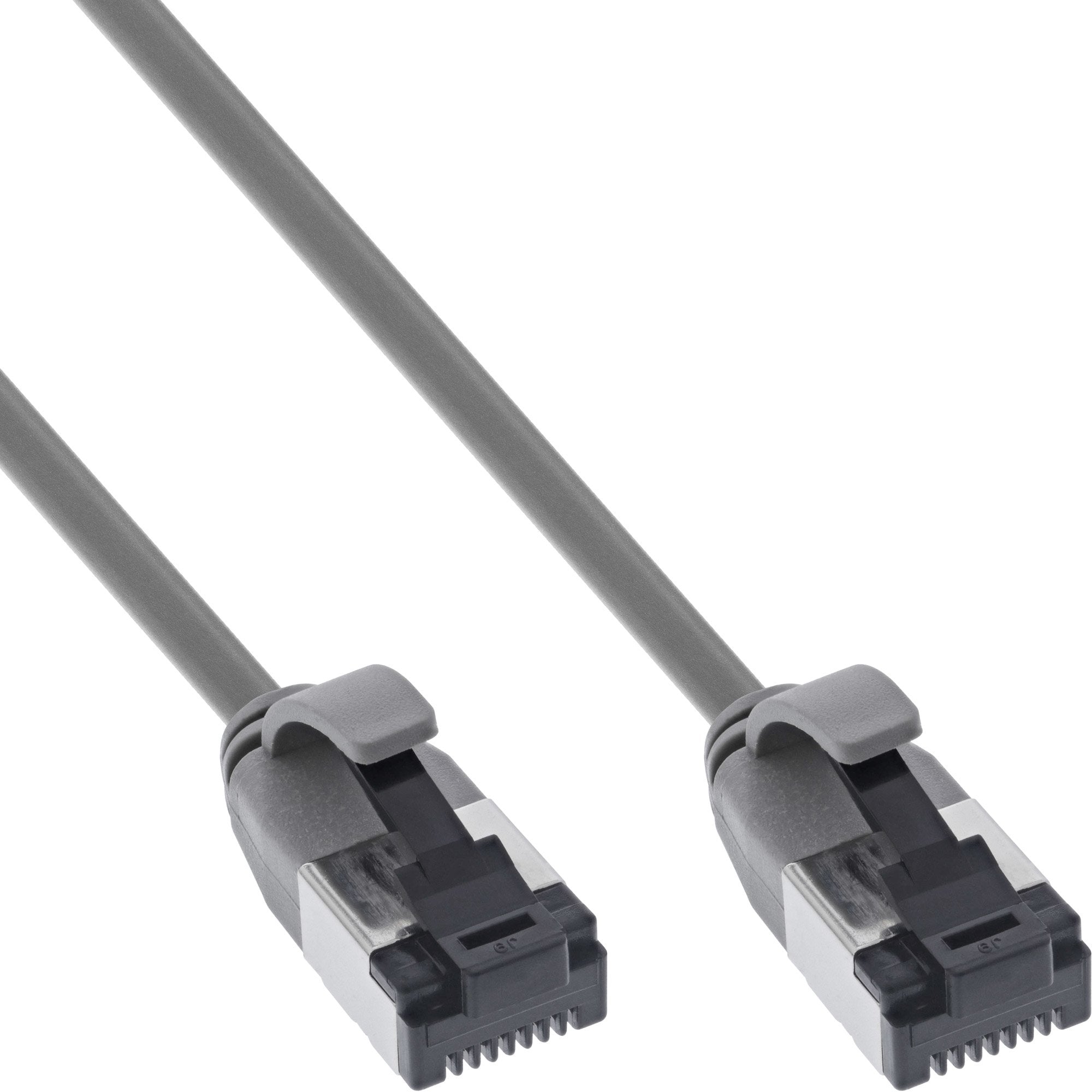Inline® Cable De Red Slim, U/Ftp, Cat.8.1, Tpe Halogen-Free, Gris 1.5m
