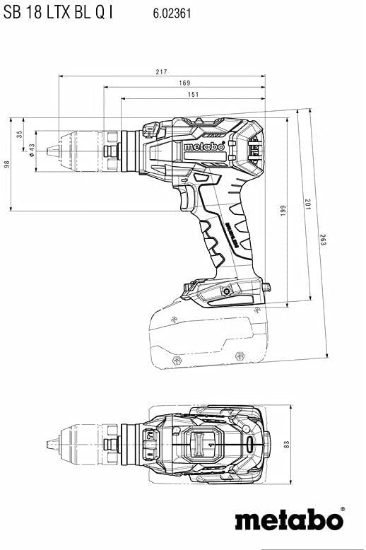 Metabo Sb 18 Ltx Bl Q I - Schlagbohrhammer