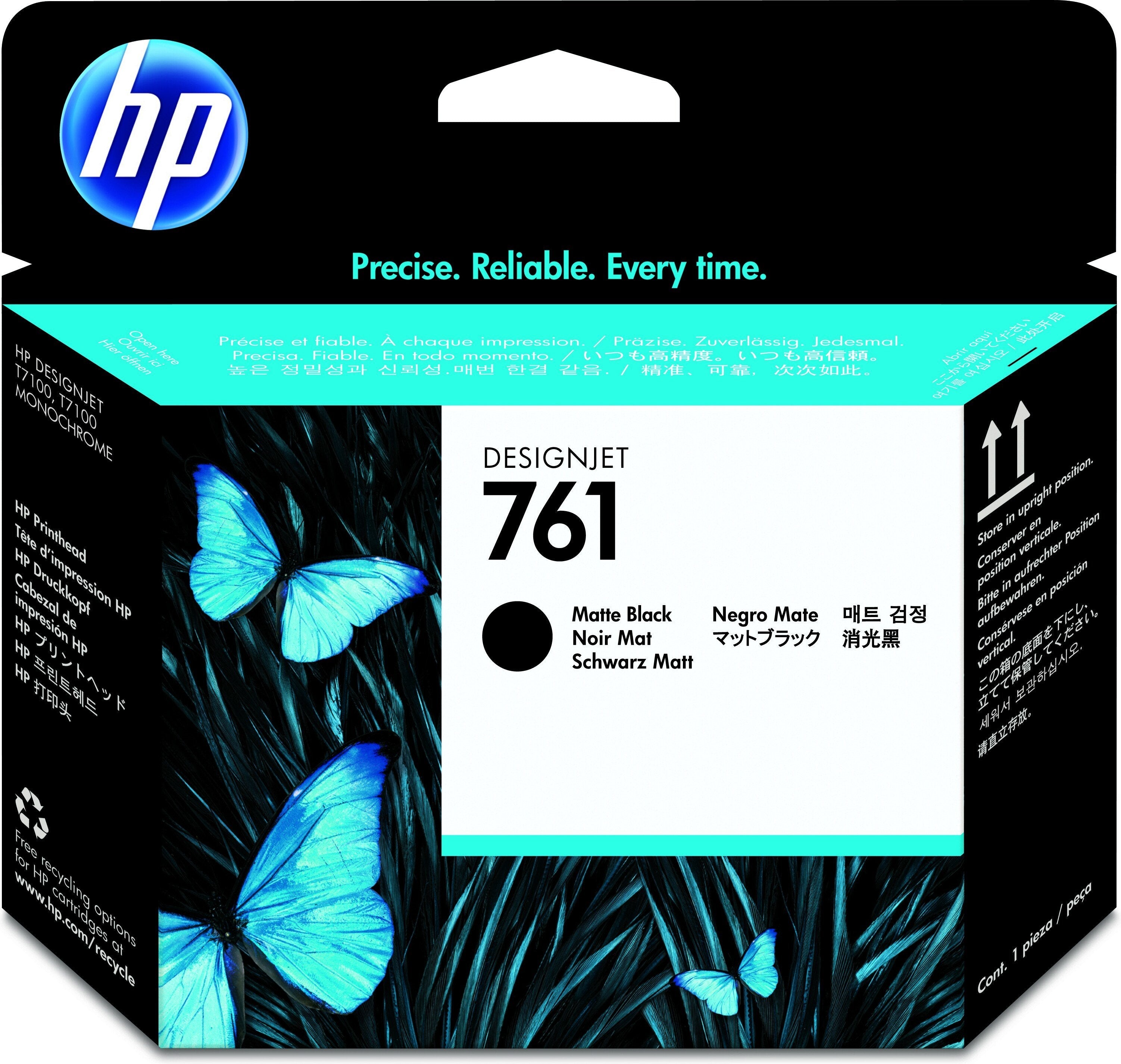 EAN 0885631448236 - HP 761 Matte Black/Matte Black DesignJet Printhead cabeza de impresora Inyección de tinta imagen 1