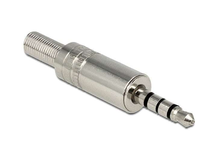 Klinkenstecker 3,5 Mm 4 Pin Stereo Mit Knickschutz Lötversion