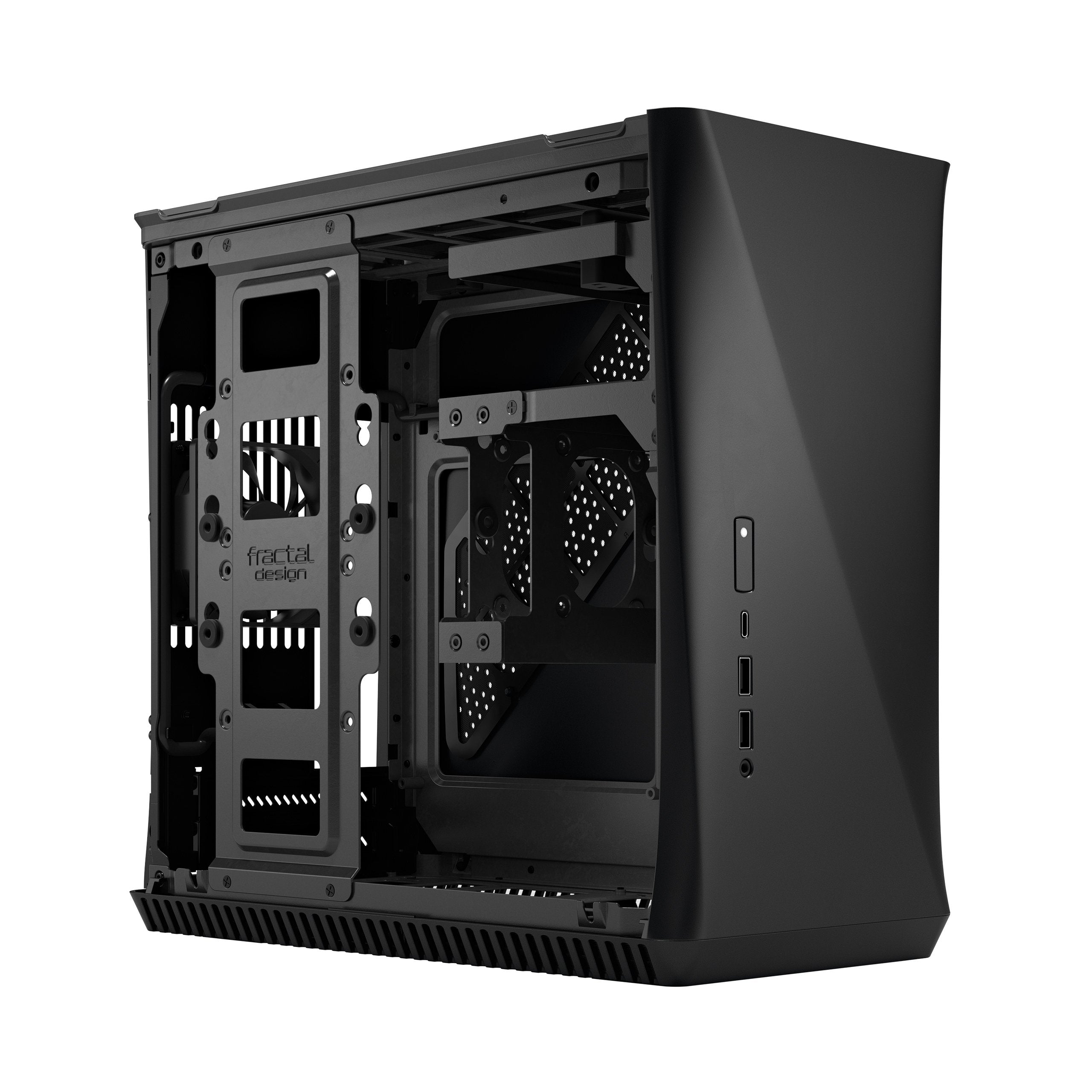 Caja Pc Fractal Design Era Itx Carbon Tg Fractal Design Era Itx, Midi-Tower, Pc, Aluminio, Acero, Vidrio Templado, Carbono, Itx, 12 Cm