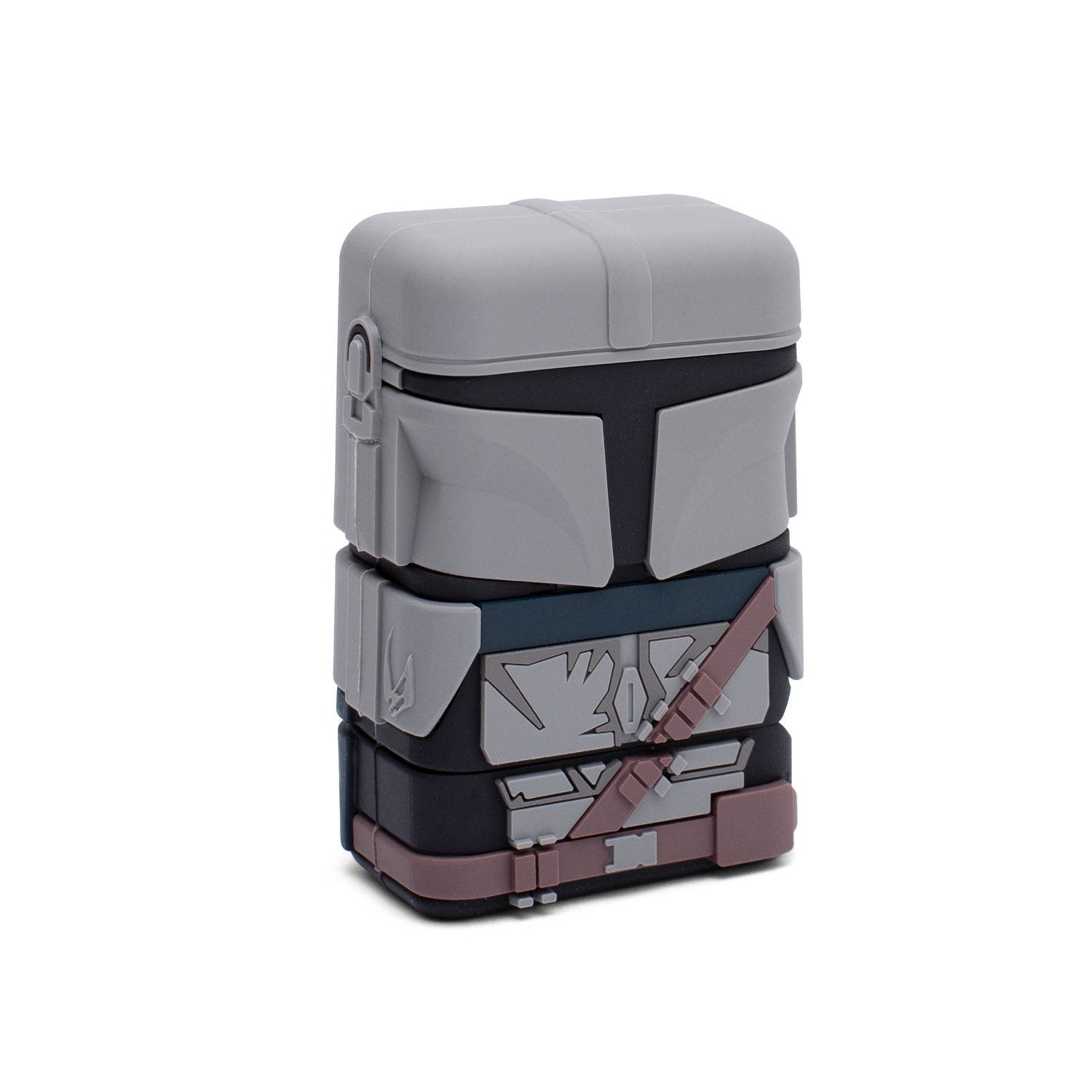 Cable Retráctil Powersquad Flip "The Mandalorian" 3 En 1 Lightning/Micro/Usb-C