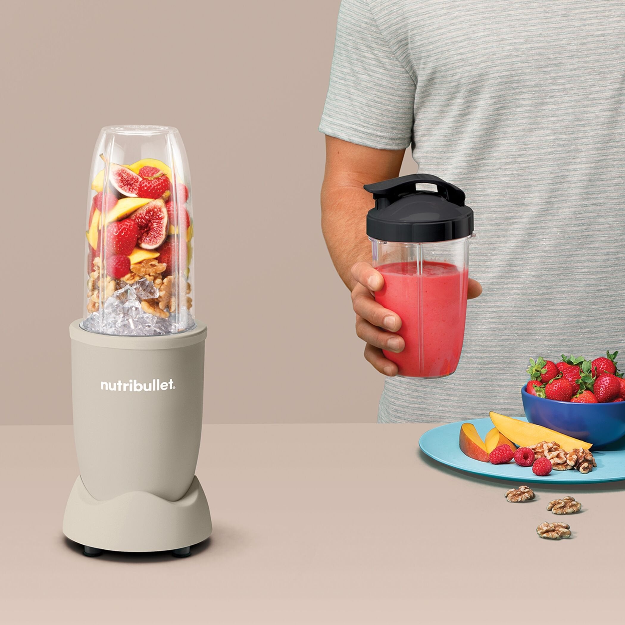 EAN 8006447003019 - NutriBullet NB907MASN licuadora 0,9 L Licuadora de vaso 900 W Beige imagen 6