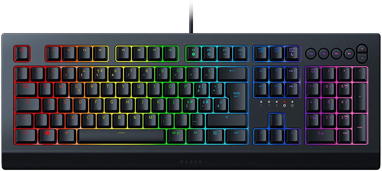 Razer Tastiera Gaming Wired Membrana Cynosa V2 Rgb
