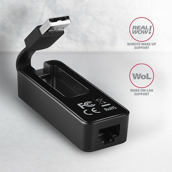 Axagon Adaptador Ade-Xr Fast Ethernet 10/100 - Usb 2.0 Tipo A