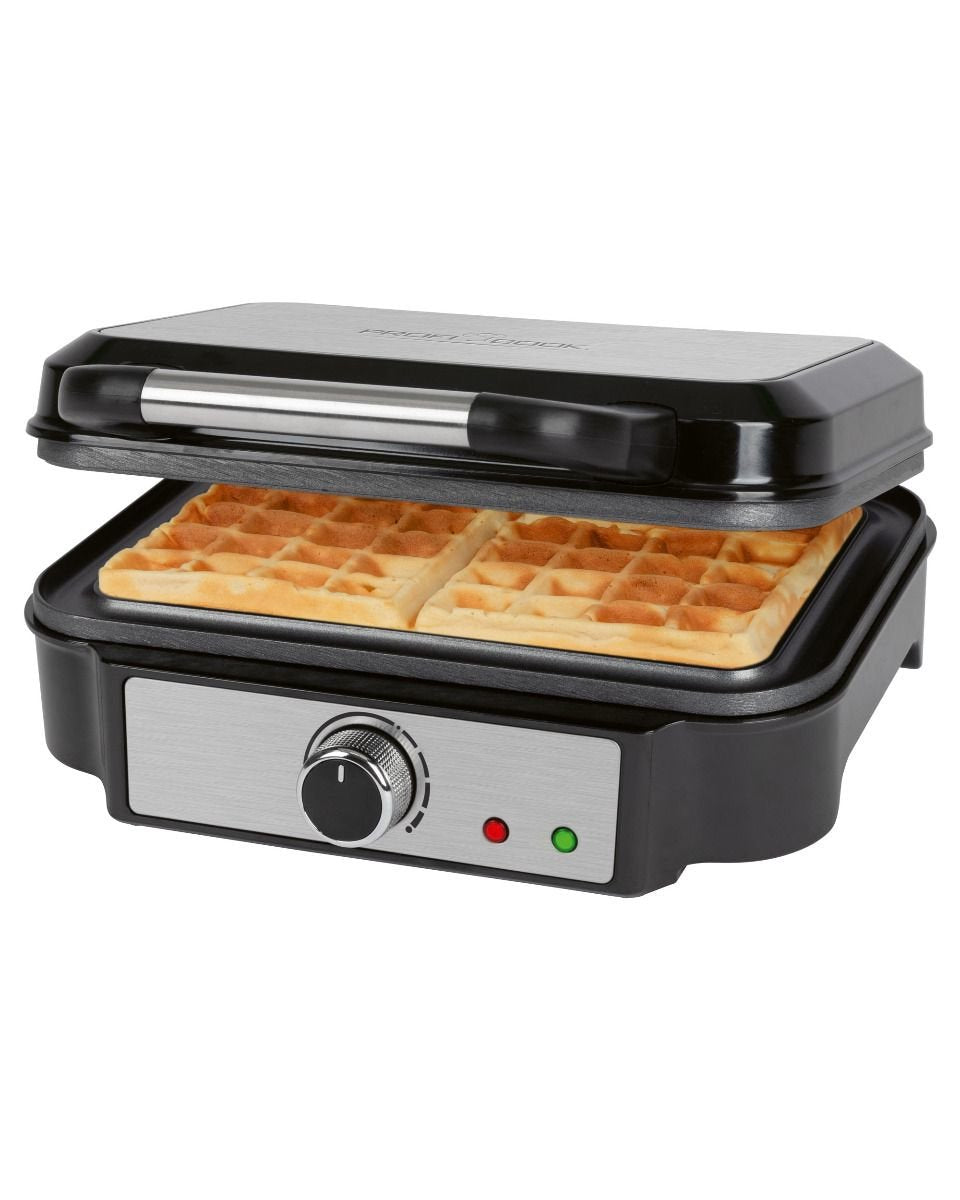 Proficook Pc-Wa 1240, Gofrera Negro/Acero Fino