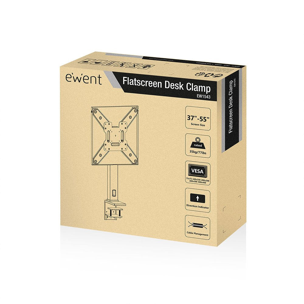 Ewent Ew1543 Soporte Para Tv 139,7 Cm (55") Negro Ewent Soporte Para Monitores 37-55 Extra Plano