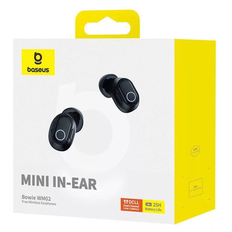 Auriculares Baseus Bowie Wm02 True Wireless Stereo (Tws)  Bluetooth Negro