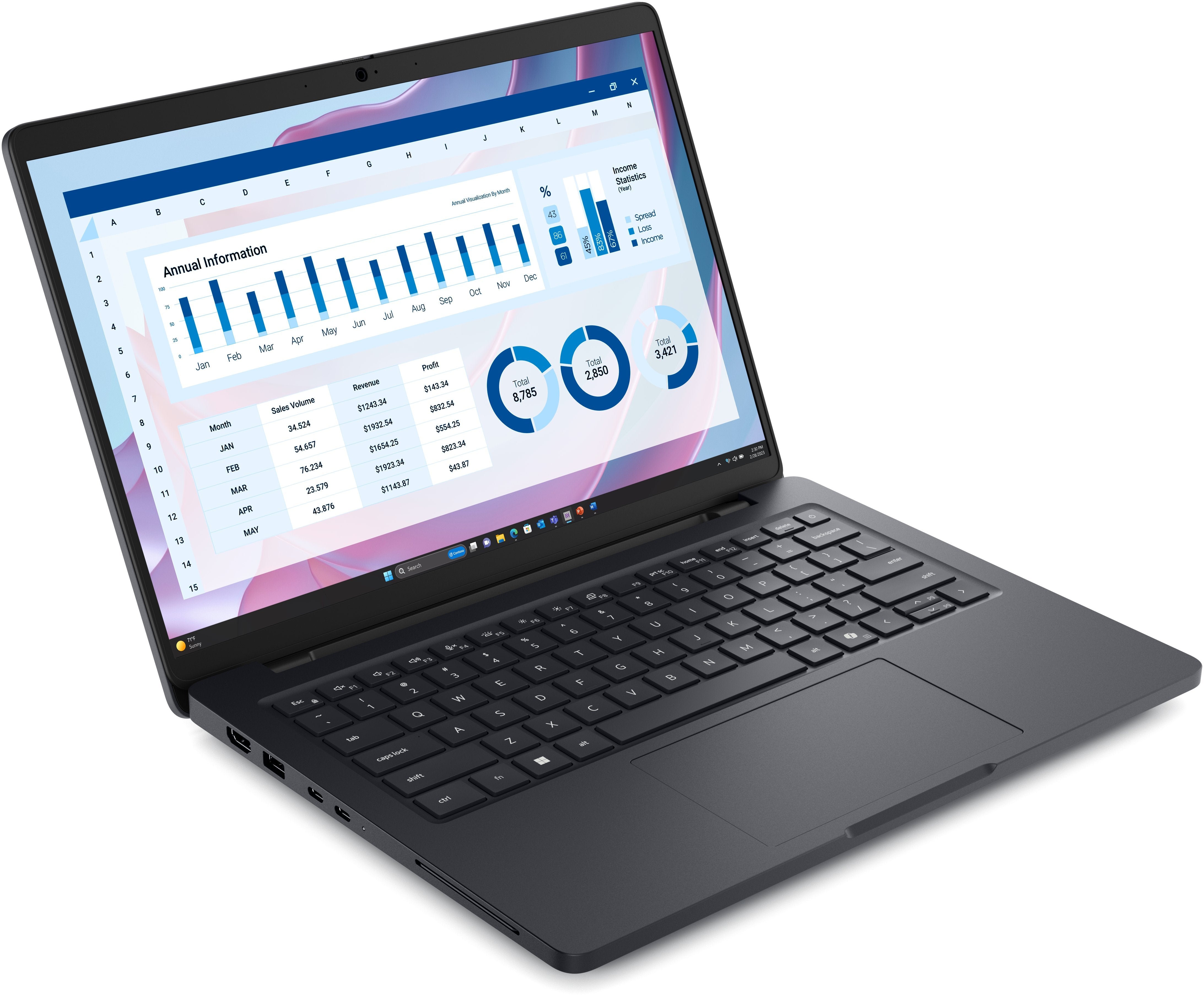 Notebook Dell Fhd+ Pro Max 14 Mc14255