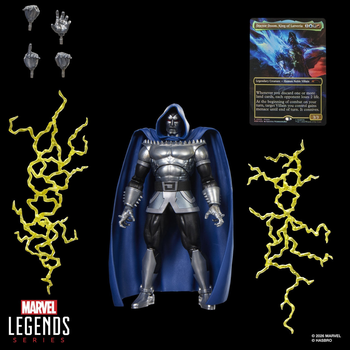 Figura Hasbro Marvel Legends Series X Magic: The Gathering Dr. Doom 2099