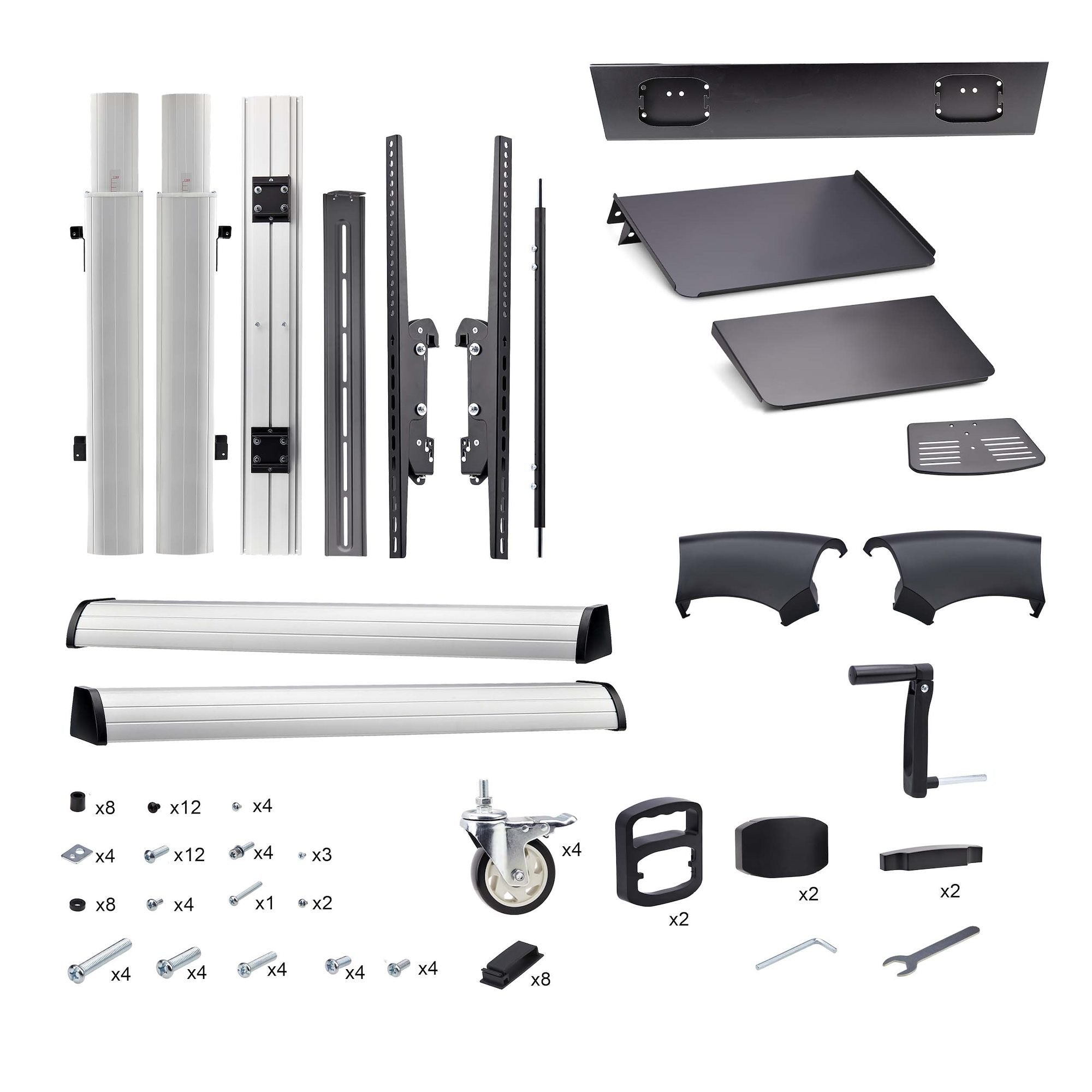 Carrito Soporte M Vil Con Ruedas Para Tv De Hasta 100 /100kg