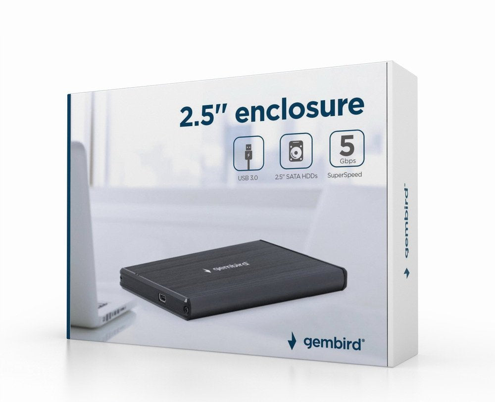 EAN 8716309102537 - Gembird EE2-U3S-3 caja para disco duro externo Caja de disco duro (HDD) Negro 2.5" imagen 1