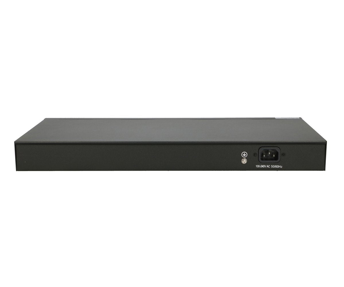 Extralink Ex.3807 Switch Gestionado L2 Gigabit Ethernet (10/100/1000) Energía Sobre Ethernet (Poe) 1u Negro, Gris