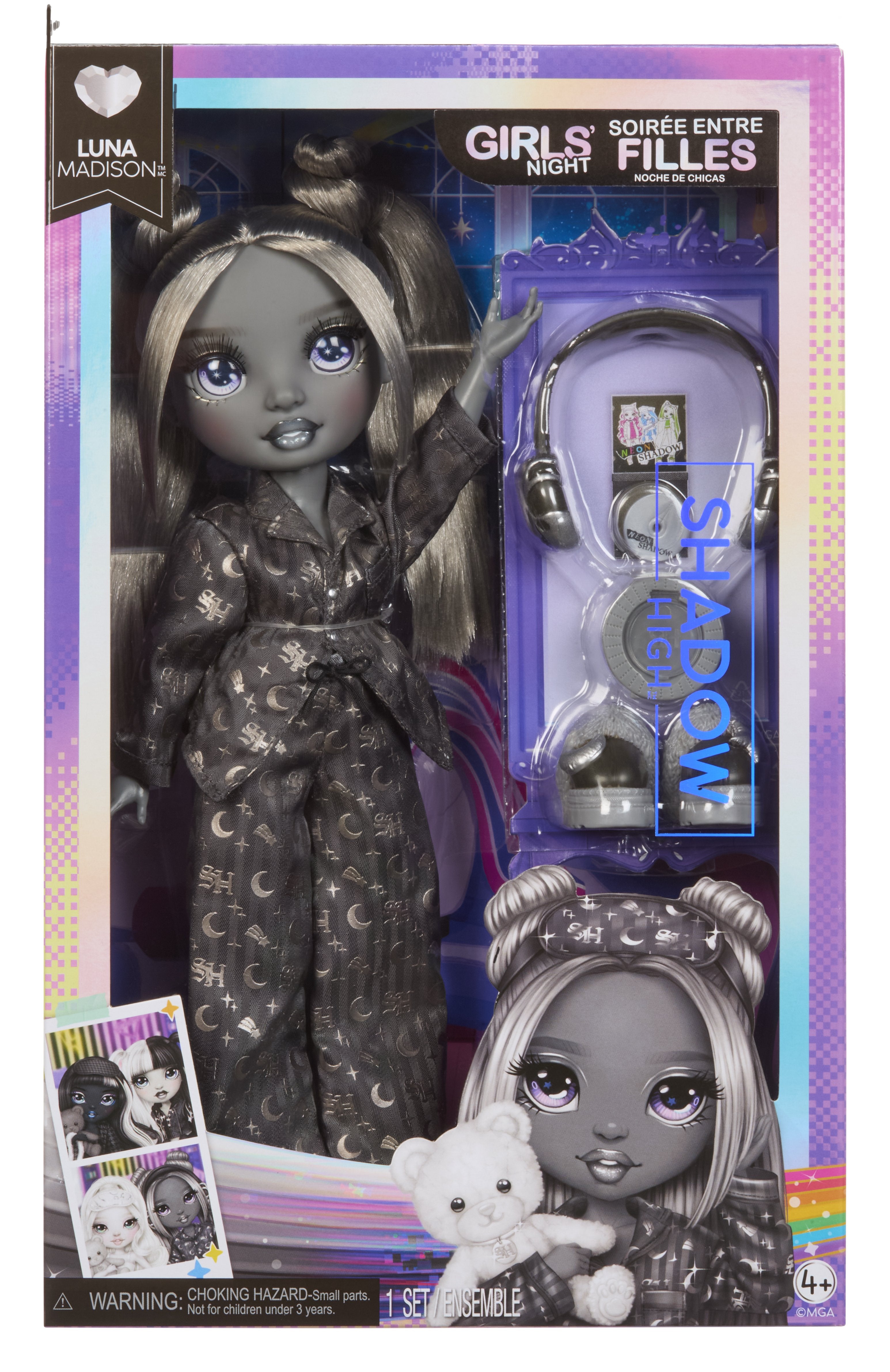 Muñeca Luna Fashion Doll Girls Night Shadow High
