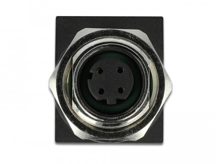 Adaptador De Red Delock M12 De 4 S Con Codificación D Hembra A Rj45 Hembra