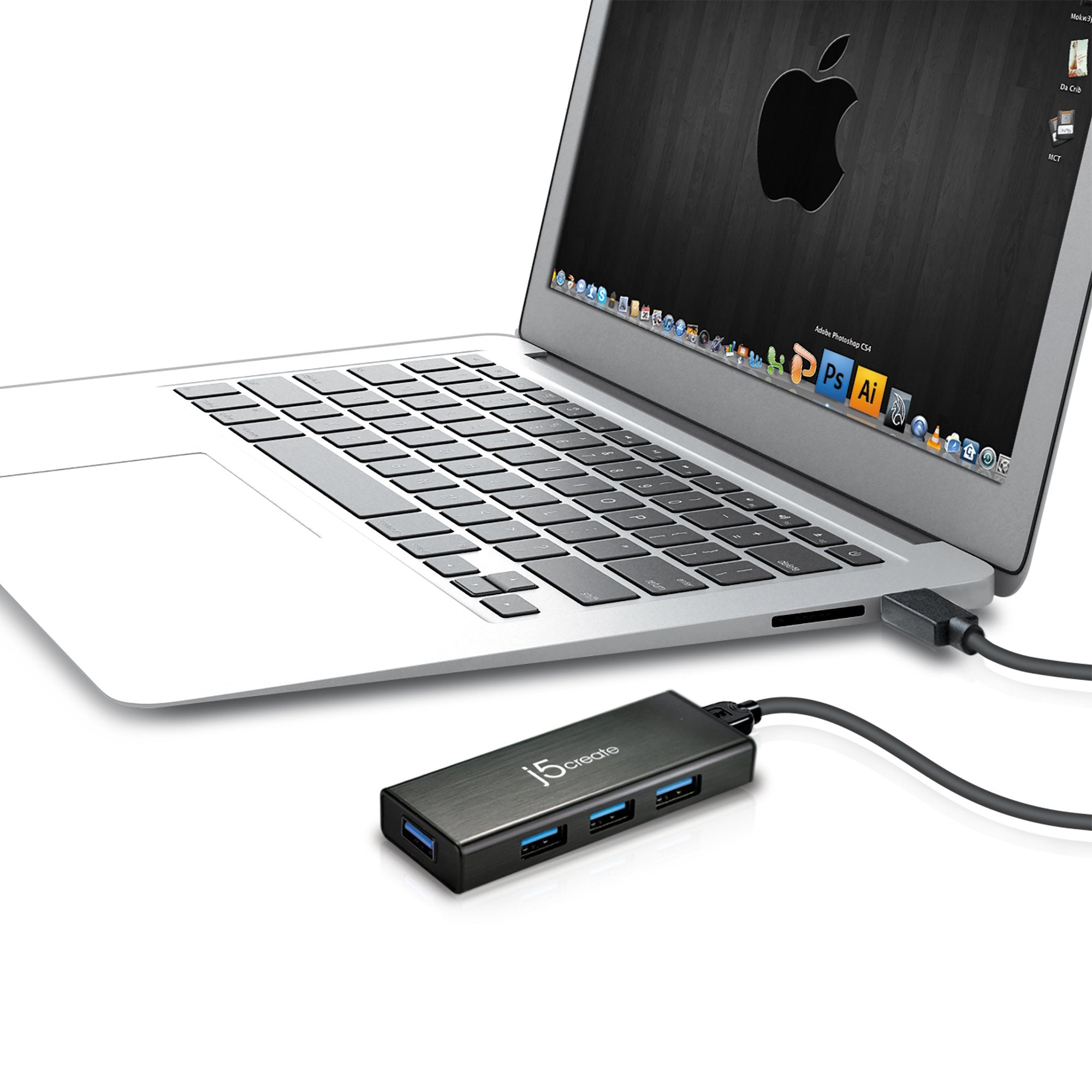 J5create Juh340 Mini Hub Usb 3.0 4 Puertos J5 Create Juh340, Usb 3.0 (3.1 Gen 1) Micro-B, Usb 3.0 (3.1 Gen 1) Type-A, 5000 Mbit/S, Negro, Aluminio, 0,6 M