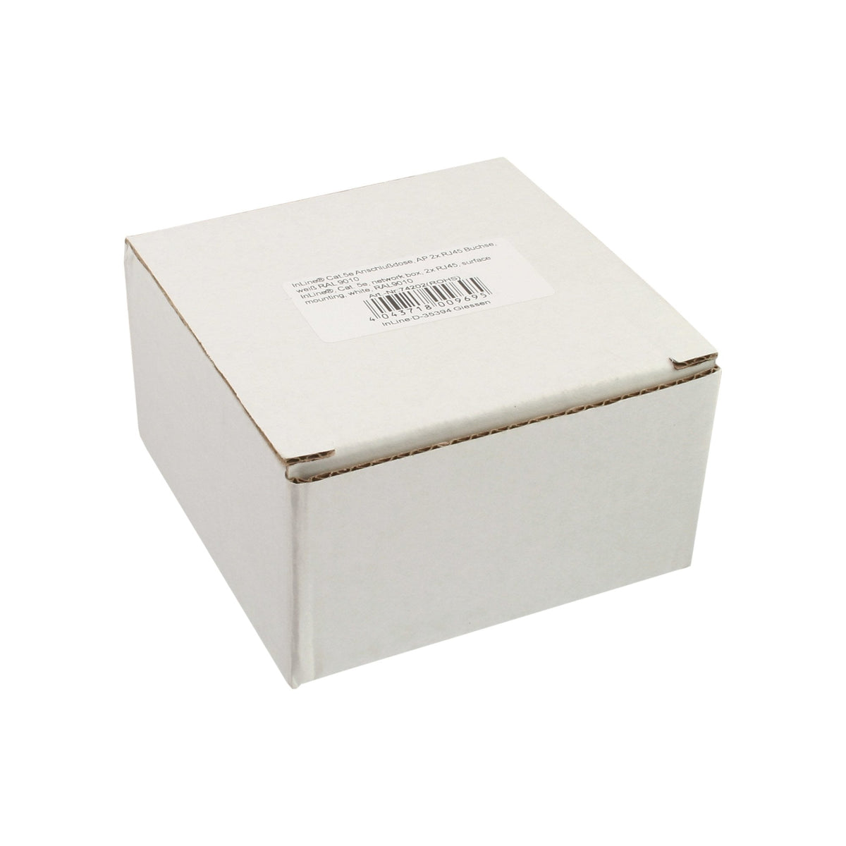 Inline Cat.5e Box 2x Rj45 Montaje En Superficie Blanco Ral9010