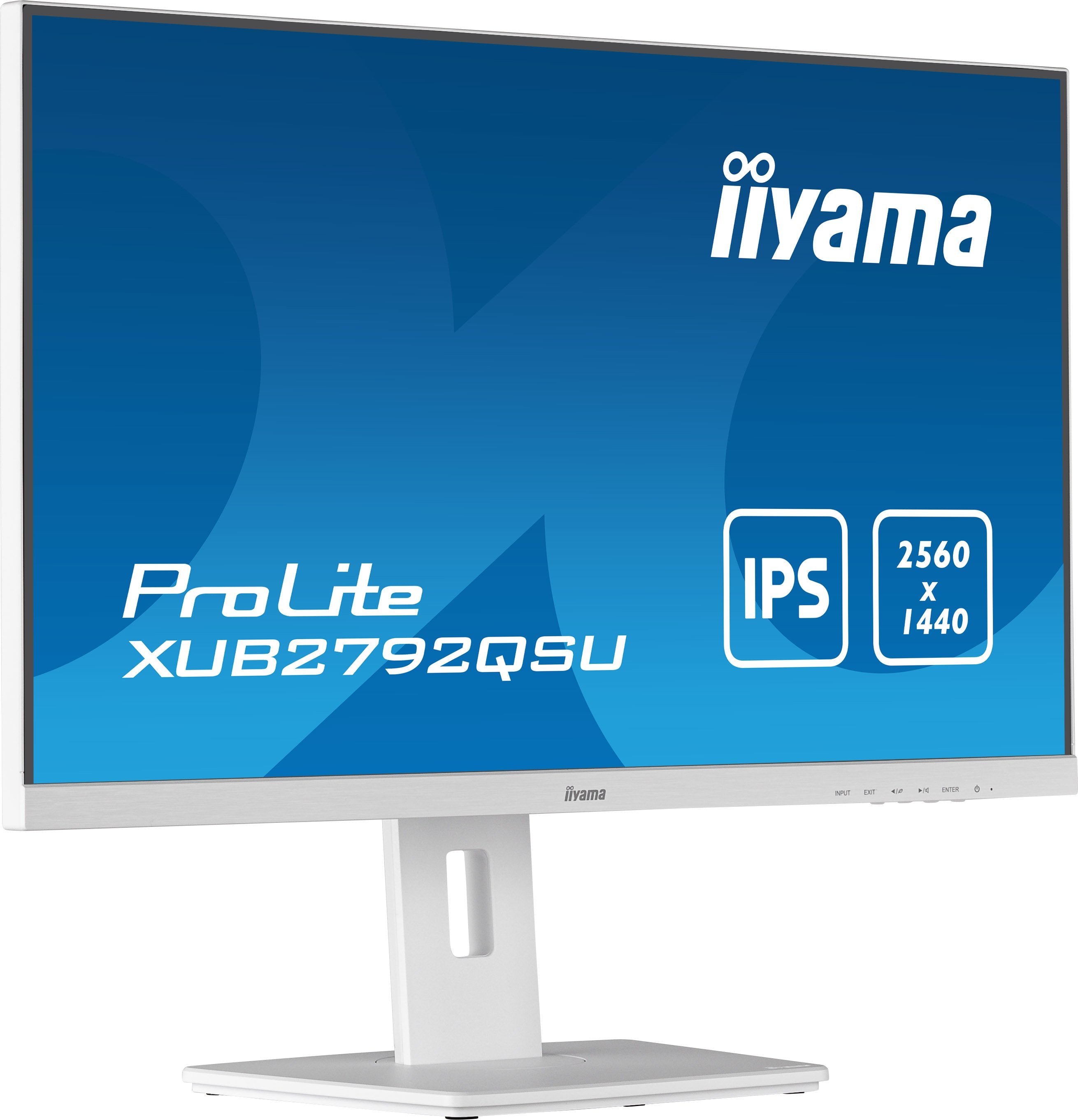 68.5cm 27'' (2560x1440) Iiyama Xub2792qsu-W5 27w Lcd Business Wqhd 5ms Hdmi Dp 2x Usb Ips Speaker Qhd White