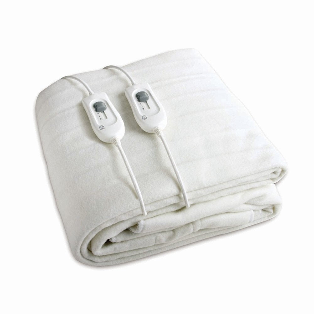 Manta Eléctrica Haeger Confort Sleep  Doble 2*60w 3 Niveles Temperatura 2 Controles Desmontables 150*140cm