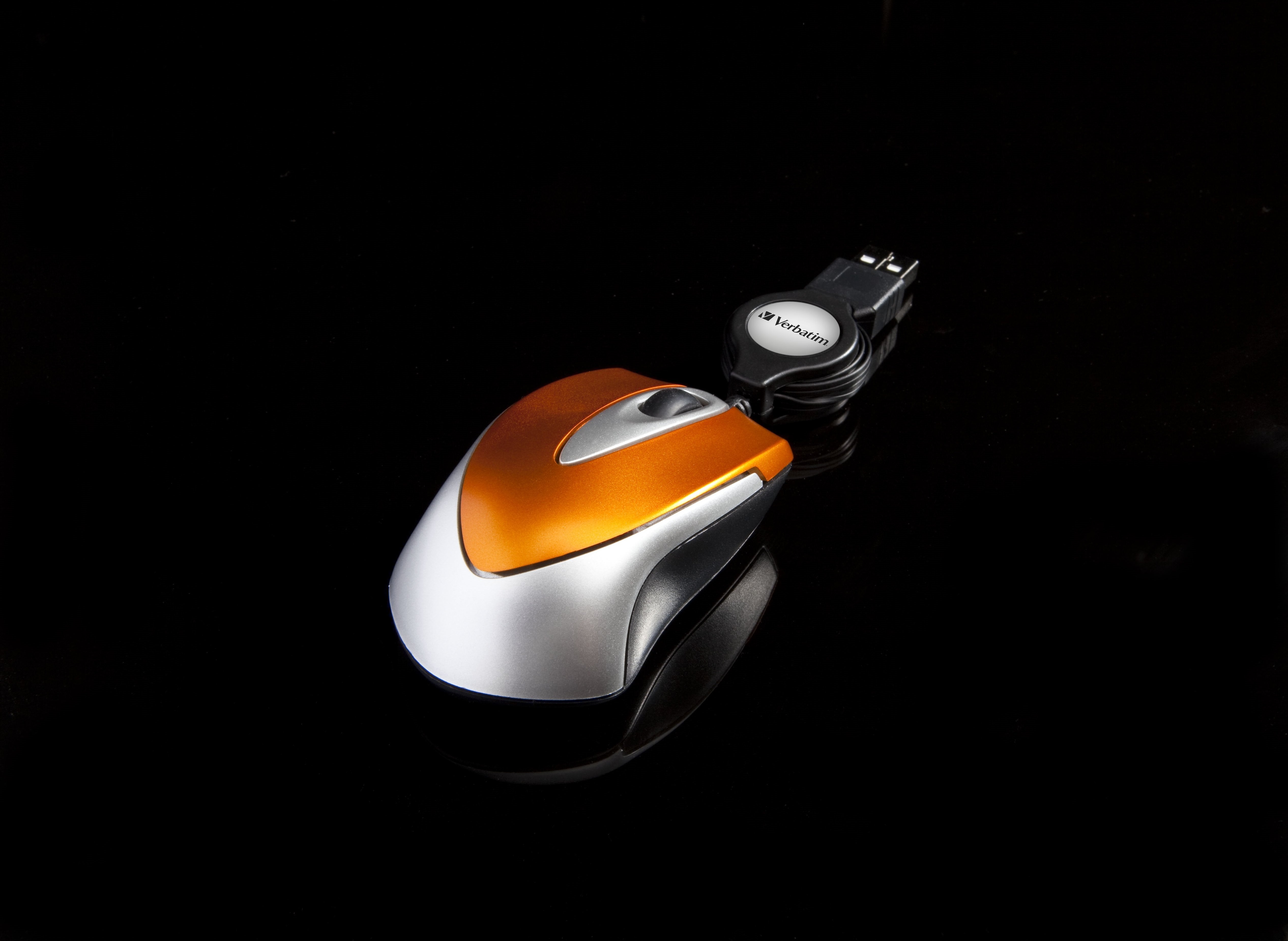Verbatim Ratón Go Mini Cable Usb Retractil 1000ppp Ultraportátil Naranja