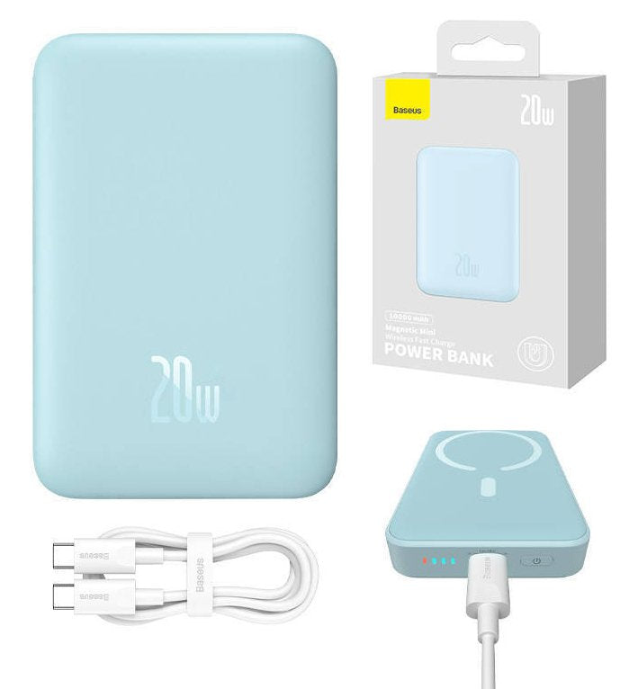 EAN 6932172626082 - Baseus PPCX110103 batería externa Polímero de litio 10000 mAh Cargador inalámbrico Azul imagen 10