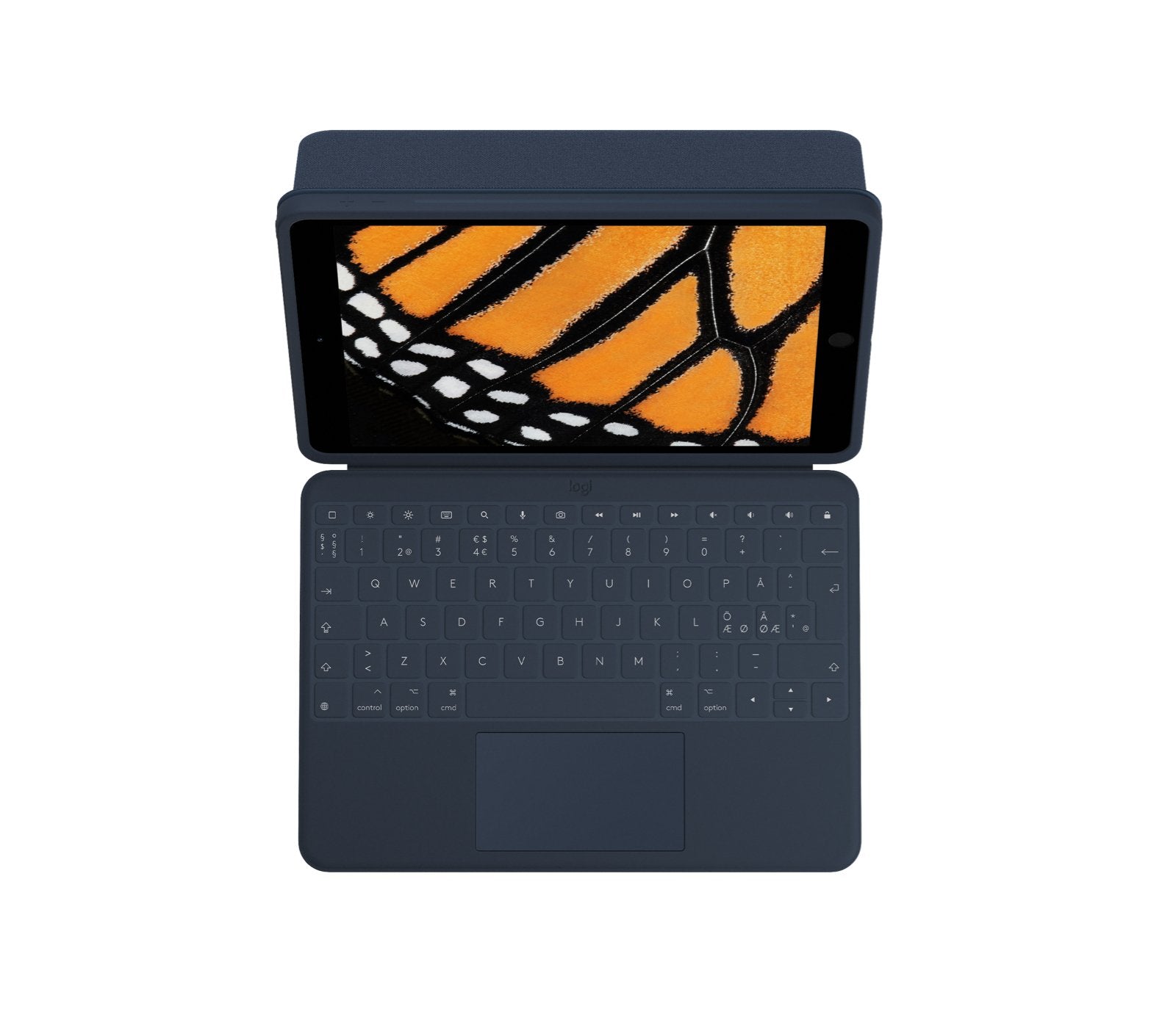 Logitech Rugged Combo 3 Touch For Education Caja De Teclado Y Folio Con Panel Táctil Apple Smart Connector Qwerty Pan Nordic Académico Para Apple 10.2-Inch Ipad (7ª Generación 8ª Generación 9ª Generación)